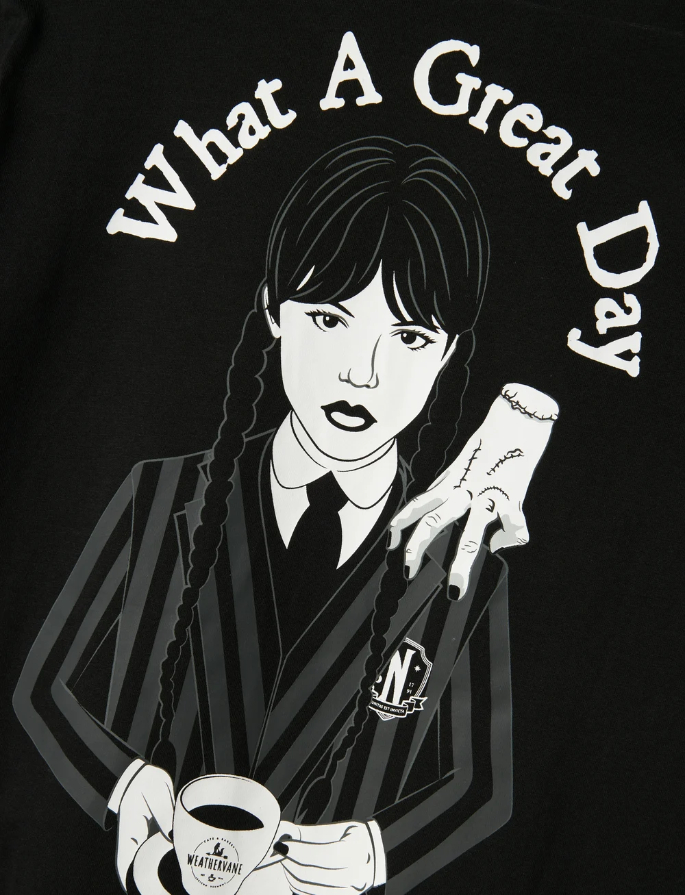 LMTD - NLFSILLE WEDNESDAY SS L TOP SKY - lühikeste varrukatega t-särgid - black - 2