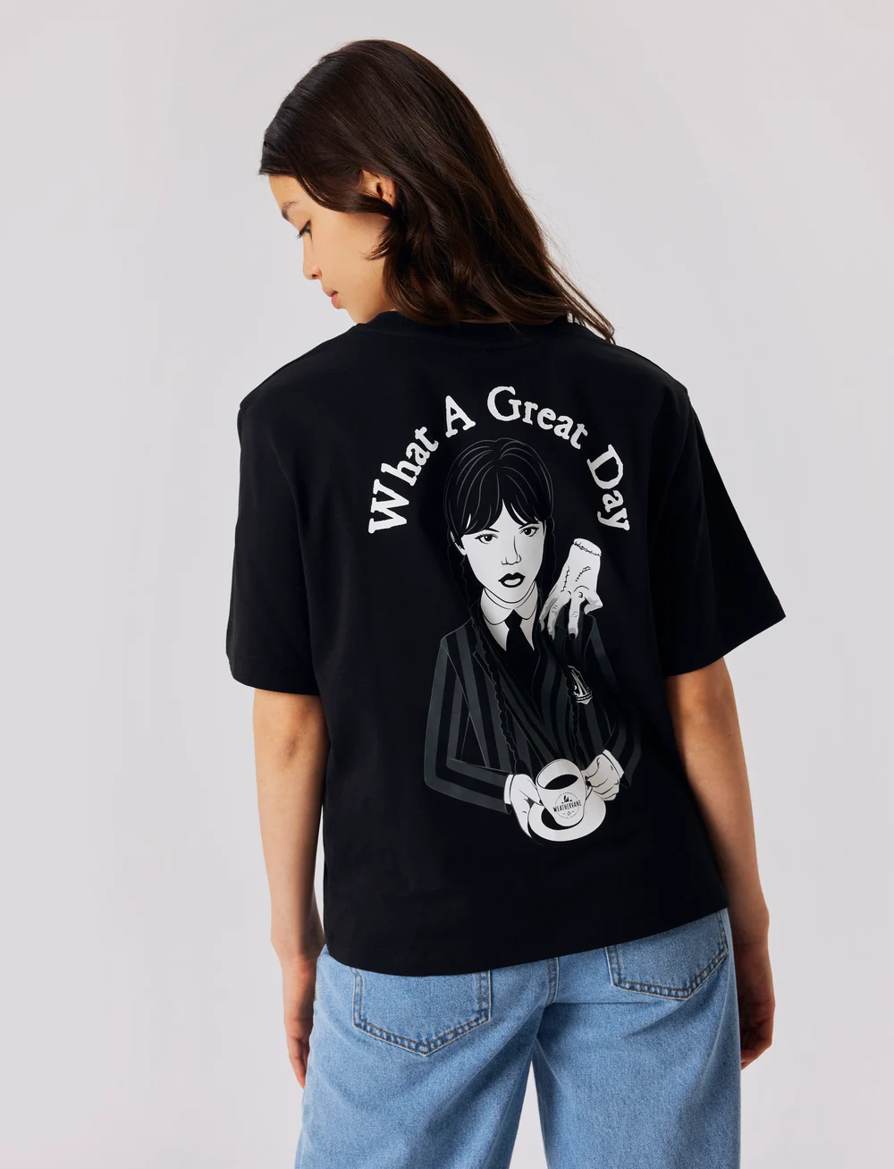 LMTD - NLFSILLE WEDNESDAY SS L TOP SKY - lühikeste varrukatega t-särgid - black - 3