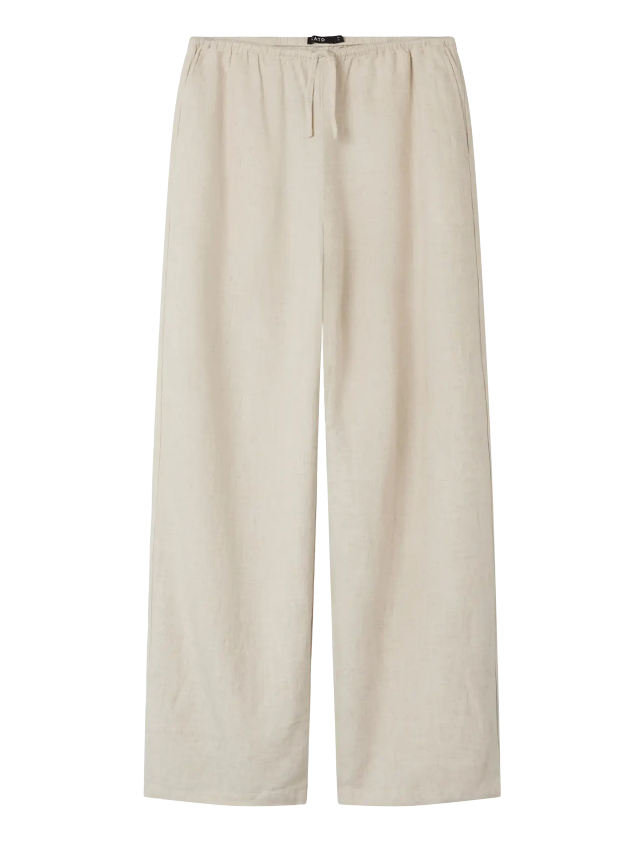 LMTD NLFFINEN LW WIDE PANT NOOS - Püksid - PEYOTE / beige