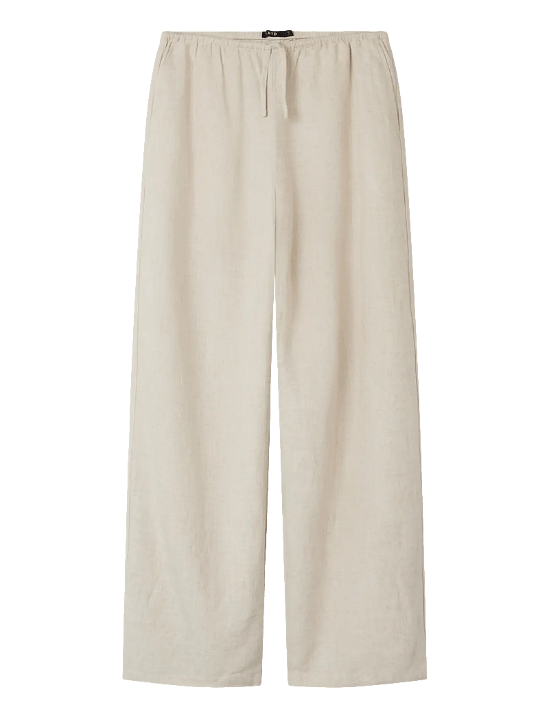 LMTD - NLFFINEN LW WIDE PANT NOOS - linnen kleding - peyote - 0