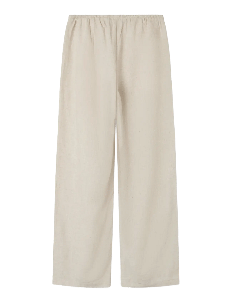 LMTD - NLFFINEN LW WIDE PANT NOOS - linnen kleding - peyote - 1