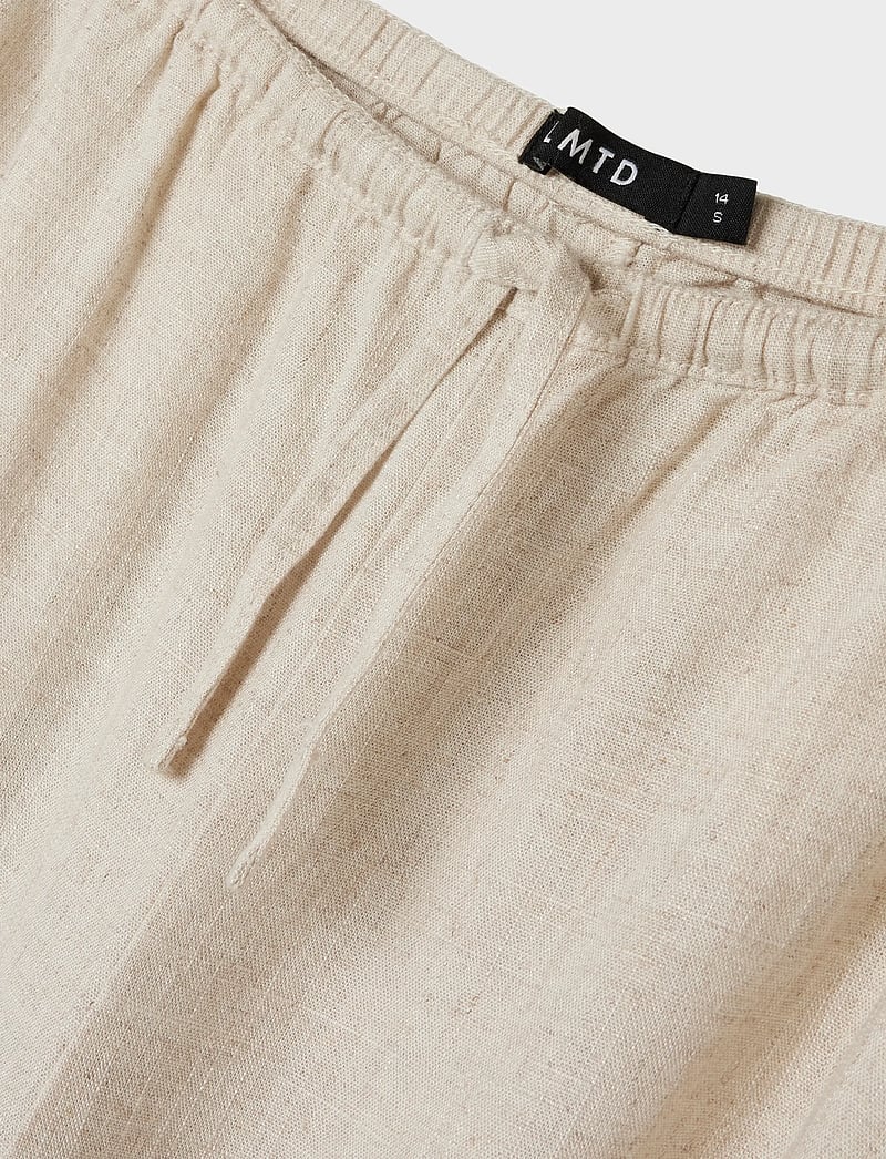 LMTD - NLFFINEN LW WIDE PANT NOOS - linnen kleding - peyote - 4