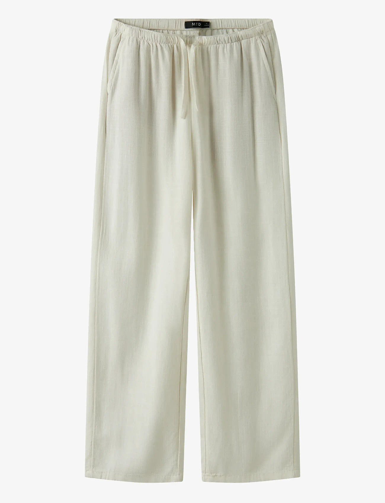 LMTD - NLFFINEN LW WIDE PANT NOOS - bukser - white alyssum - 0