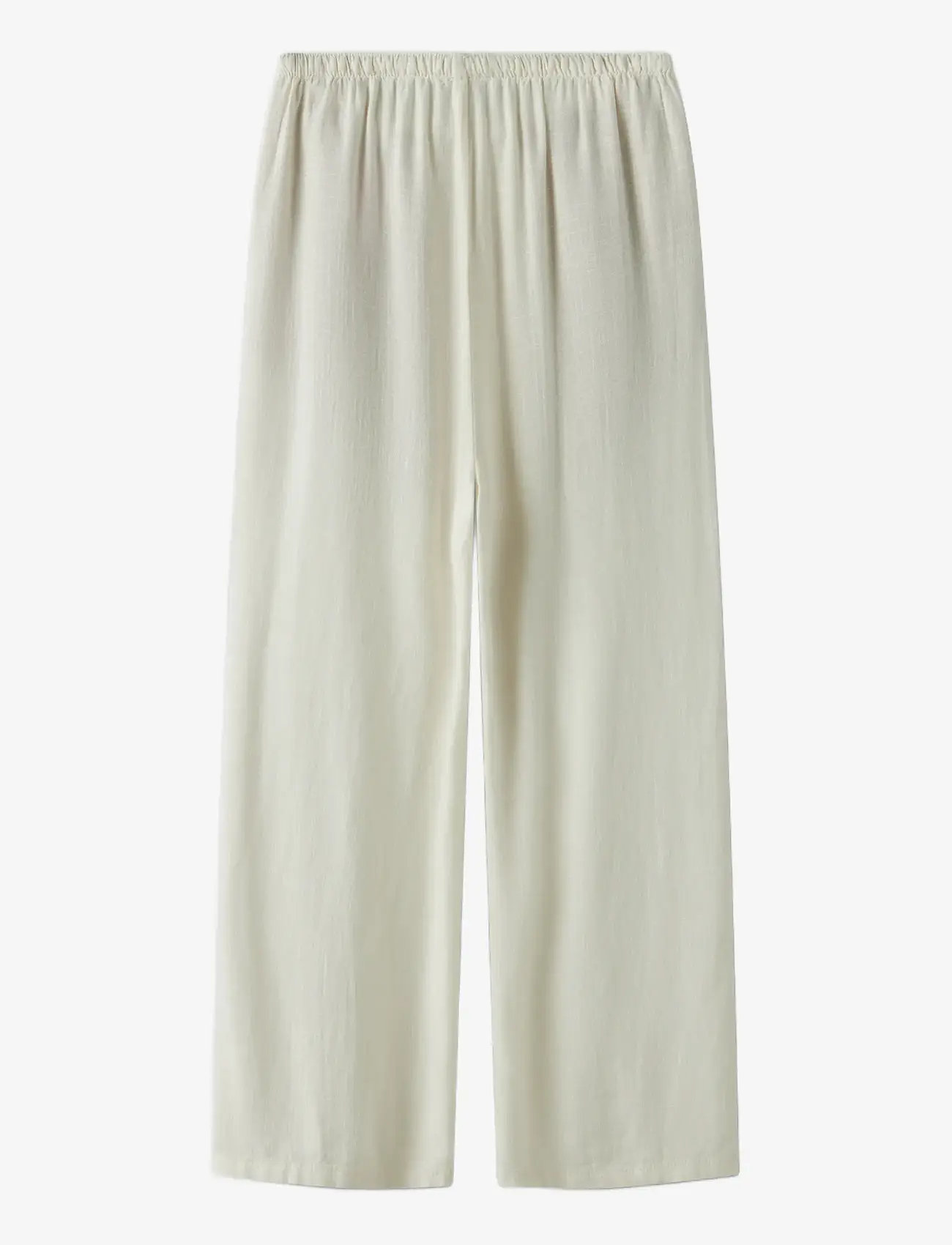 LMTD - NLFFINEN LW WIDE PANT NOOS - bukser - white alyssum - 1