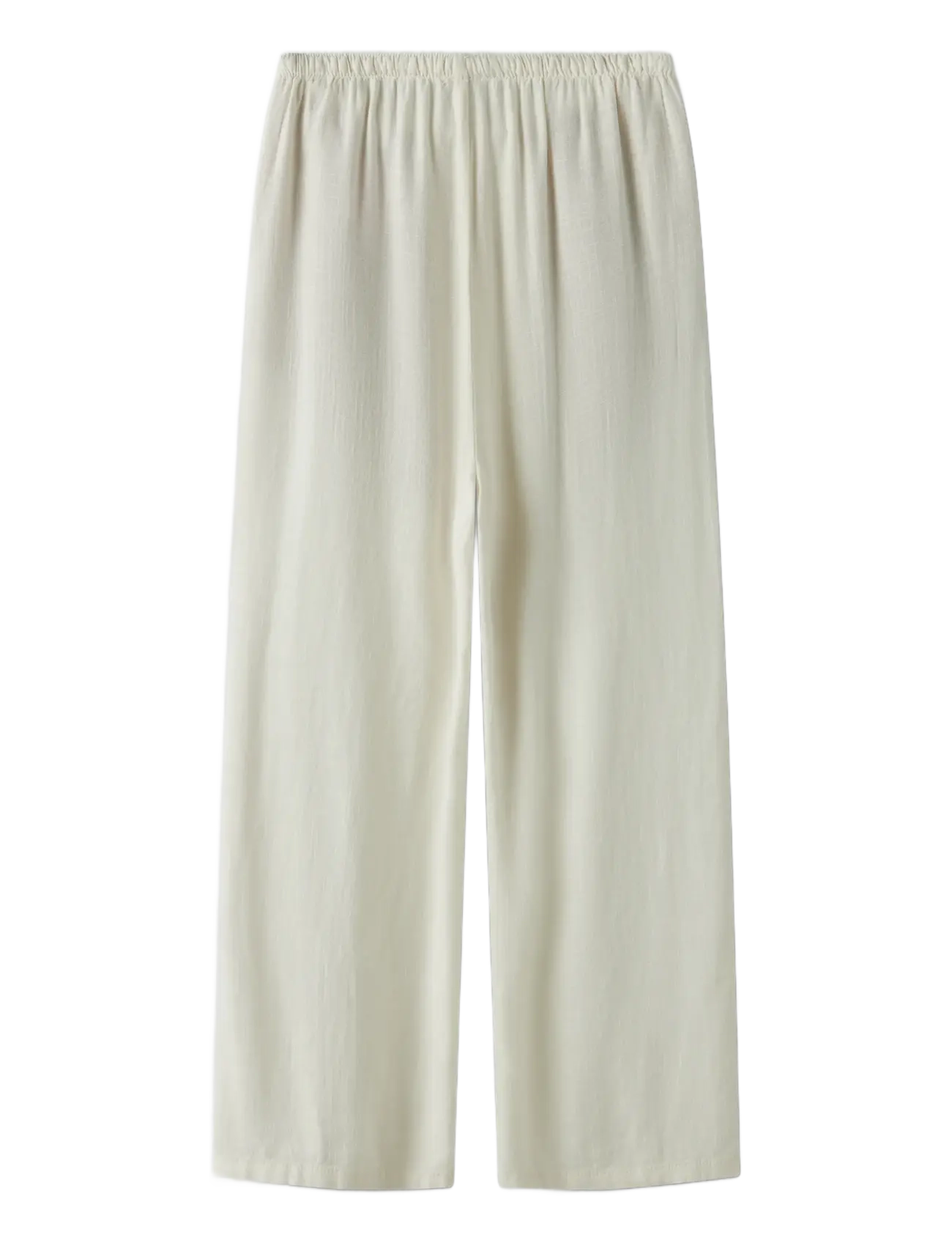 LMTD - NLFFINEN LW WIDE PANT NOOS - bukser - white alyssum - 1