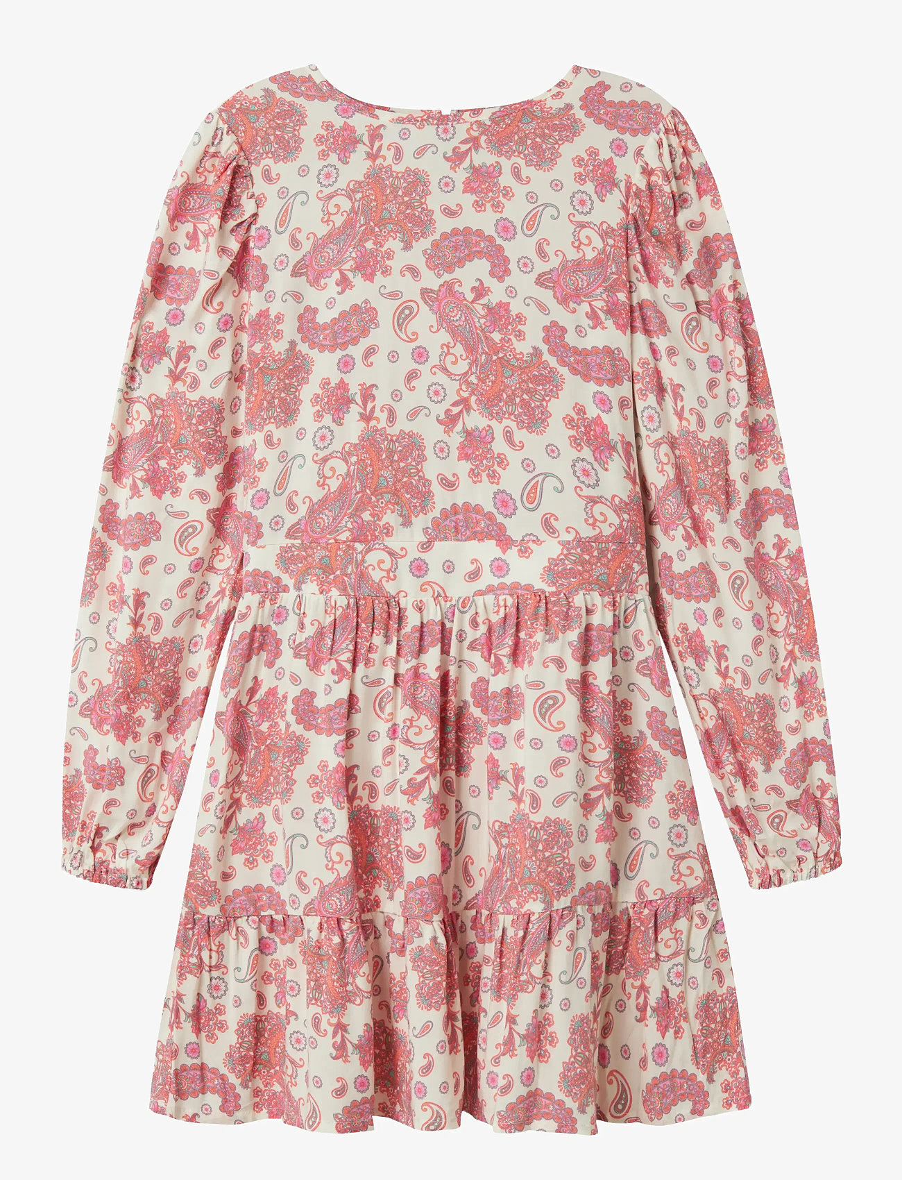 LMTD - NLFSANDY LS SHORT DRESS - long-sleeved casual dresses - georgia peach - 0