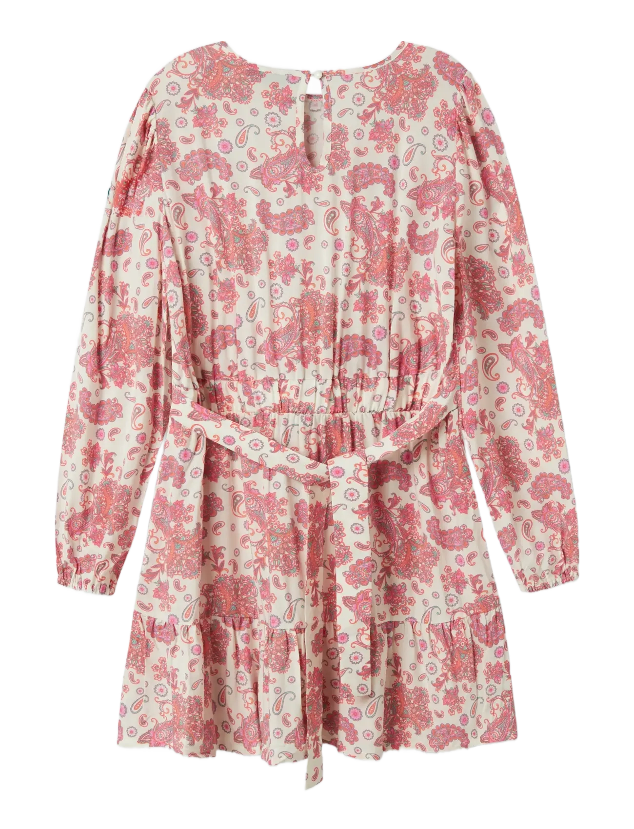 LMTD - NLFSANDY LS SHORT DRESS - long-sleeved casual dresses - georgia peach - 1