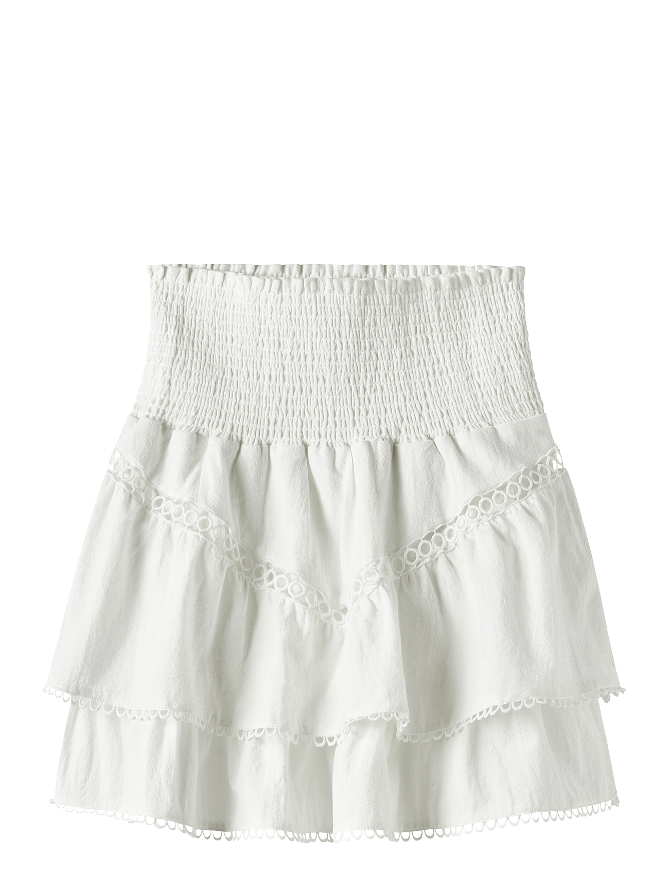 NLFHOSTA SHORT SKIRT - WHITE ALYSSUM
