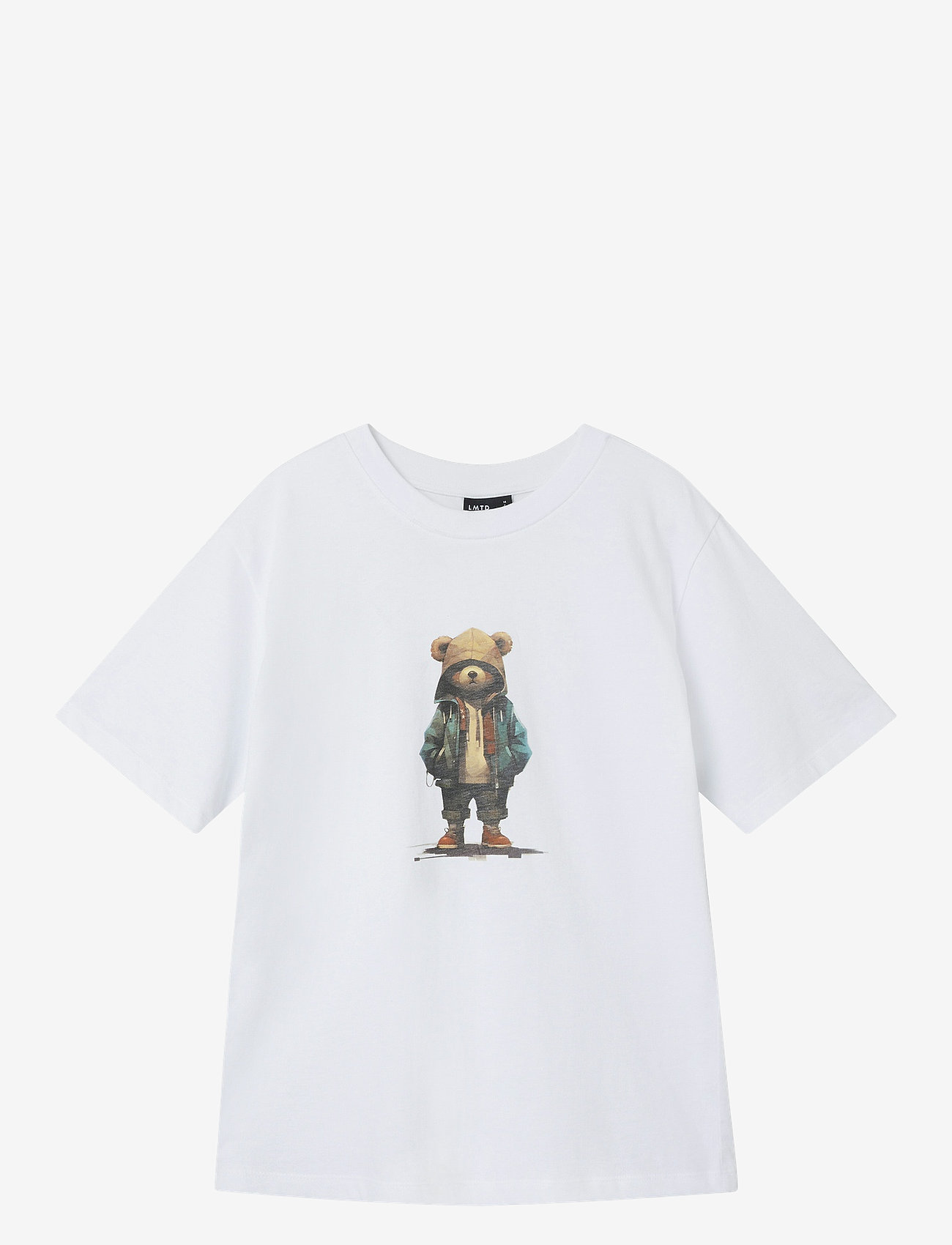 LMTD - NLMNAMSE SS L TOP - kortärmade t-shirts - bright white - 0