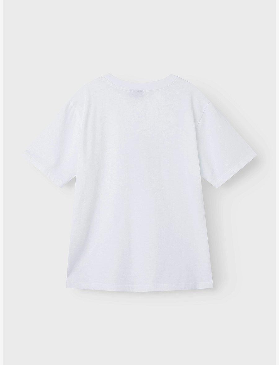 LMTD - NLMNAMSE SS L TOP - kurzärmelige - bright white - 1