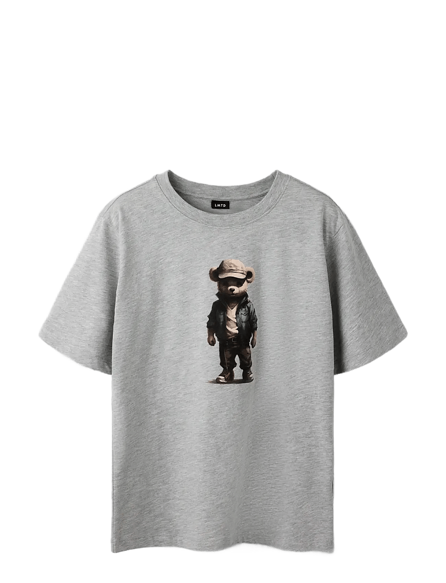 LMTD - NLMNAMSE SS L TOP - kurzärmelige - light grey melange - 0