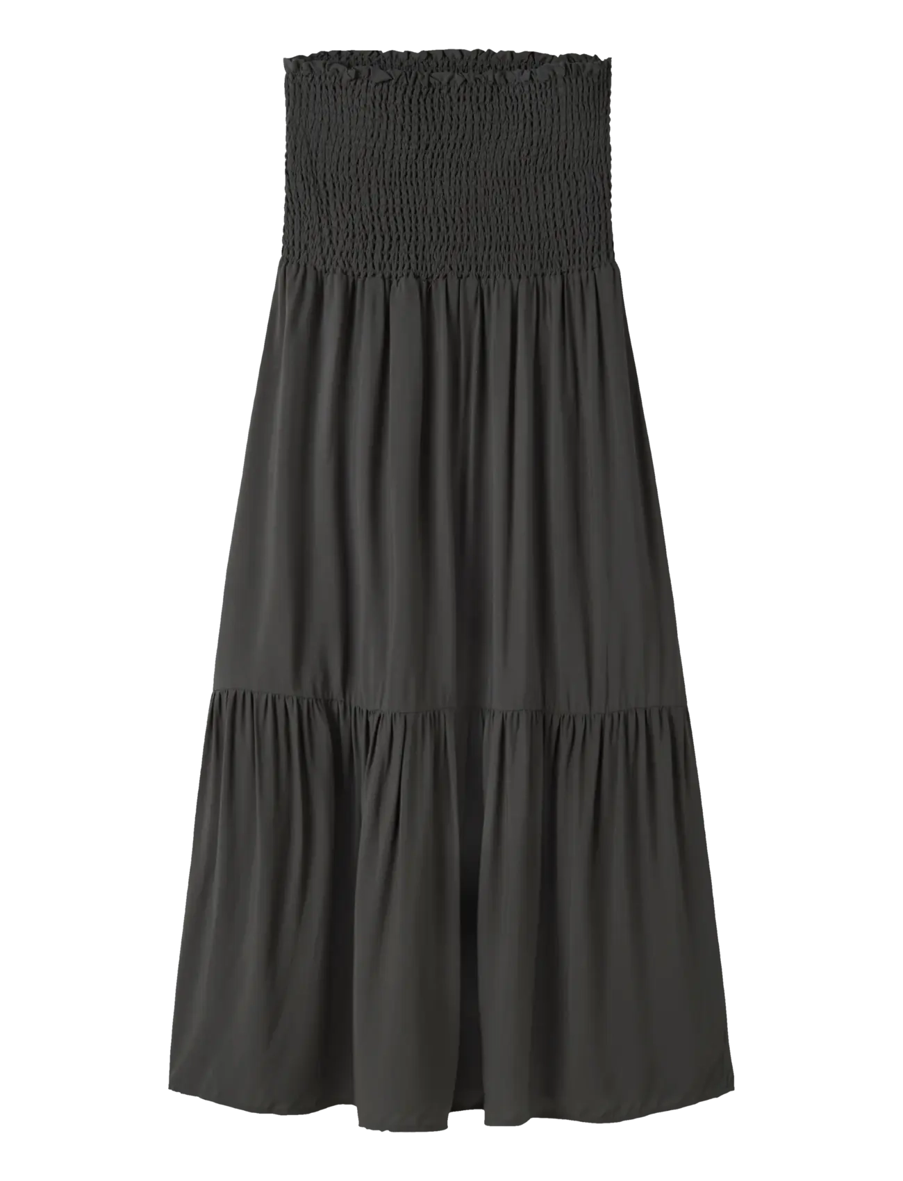 LMTD Nlfsandy Solid Maxi Skirt, 140, Black, Nederdele > Maxi Nederdele, Børn