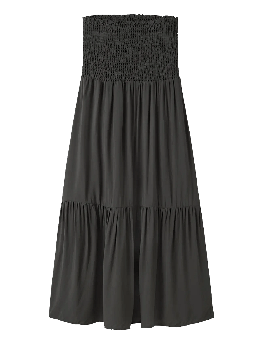 LMTD - NLFSANDY SOLID MAXI SKIRT - maxi skirt - pirate black - 0