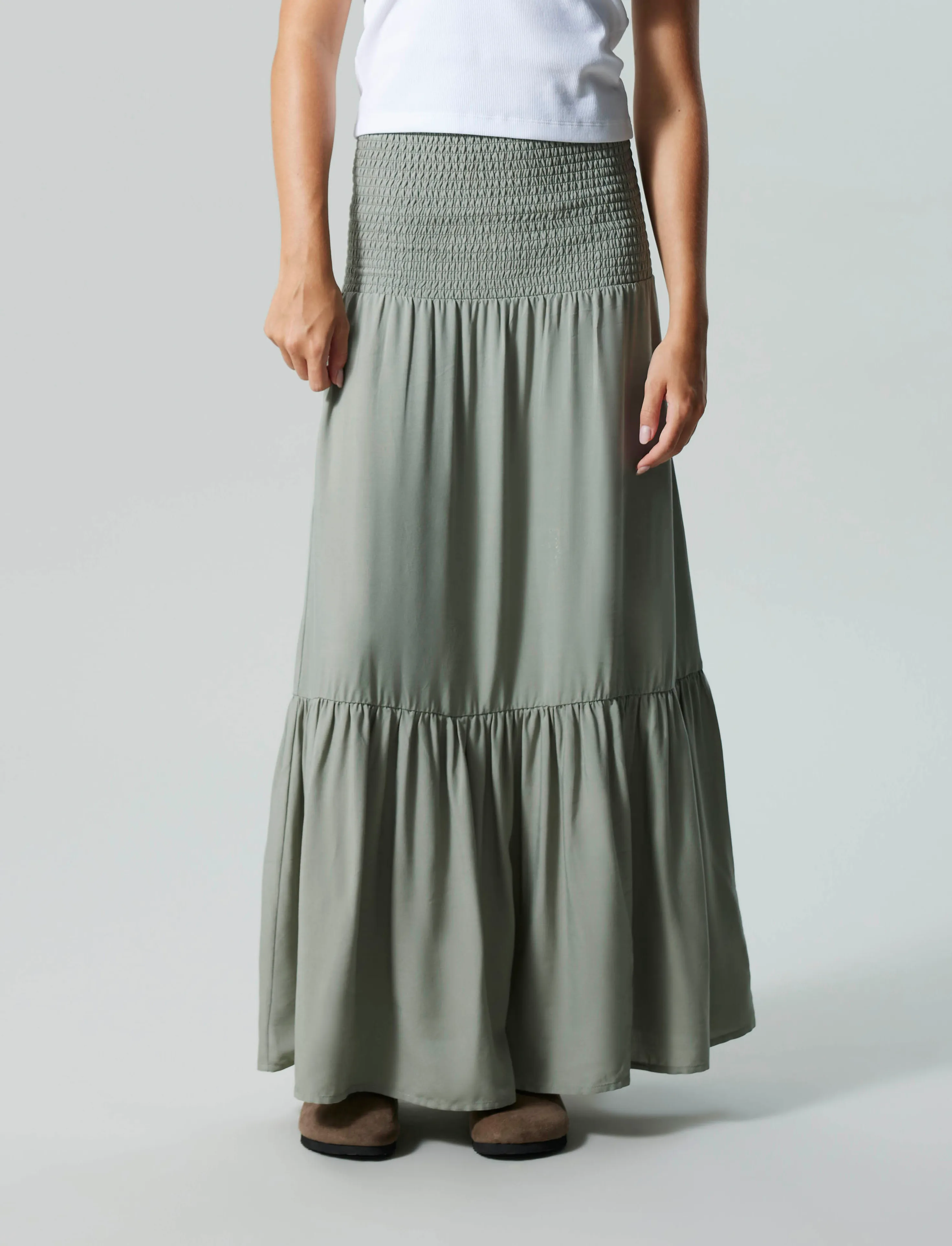 LMTD - NLFSANDY SOLID MAXI SKIRT - shadow - 4
