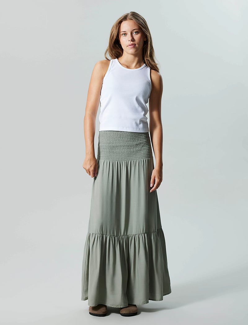 LMTD - NLFSANDY SOLID MAXI SKIRT - maxi skirt - shadow - 5