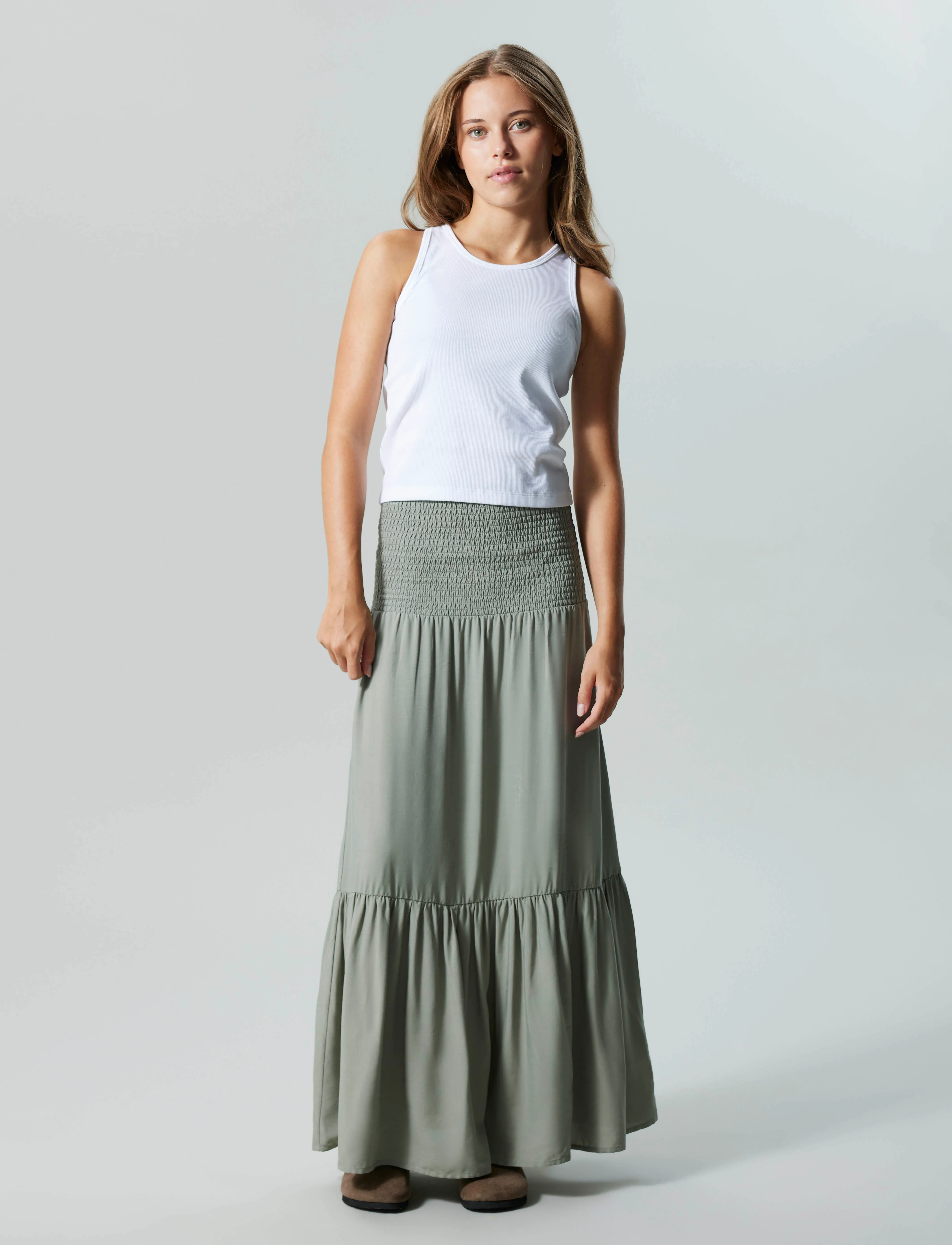 LMTD - NLFSANDY SOLID MAXI SKIRT - shadow - 5