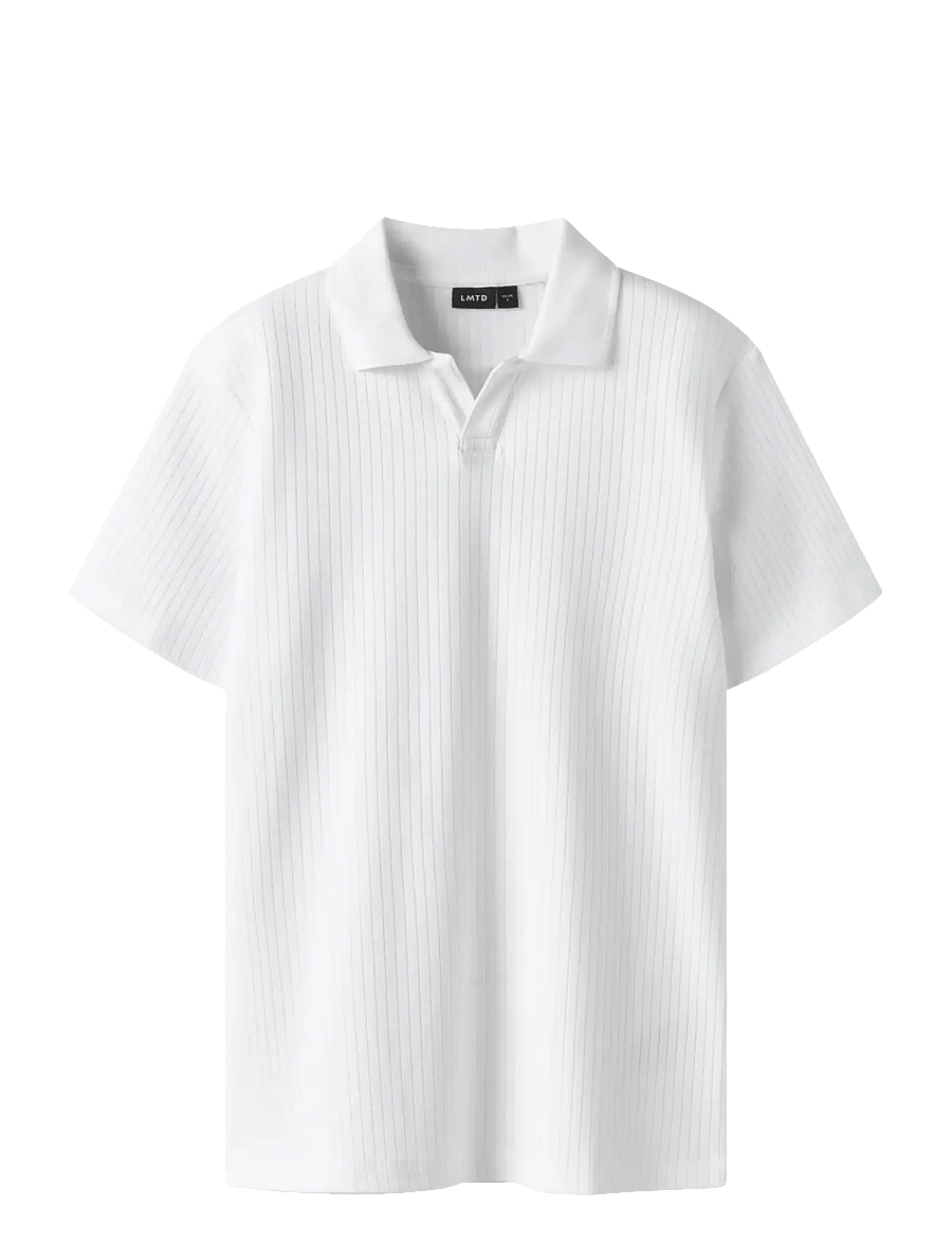 LMTD - NLMHAIPE SS POLO - kortærmede poloer - bright white - 0