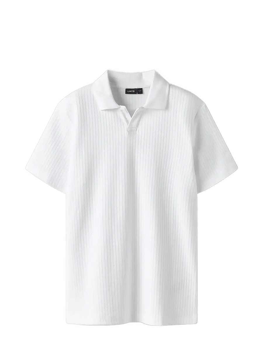 LMTD - NLMHAIPE SS POLO - kortærmede poloer - bright white - 2
