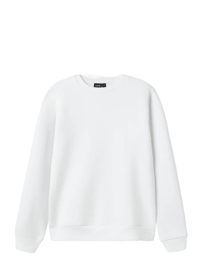 LMTD - NLMFEELIN LS O-NECK SWEAT - collegepaidat - bright white - 1