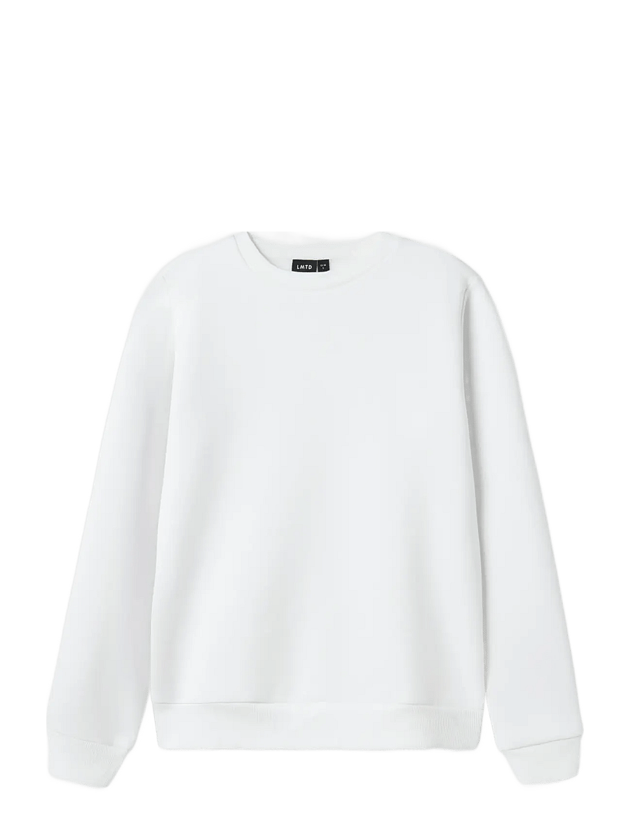 LMTD - NLMFEELIN LS O-NECK SWEAT - sweatshirts - bright white - 1