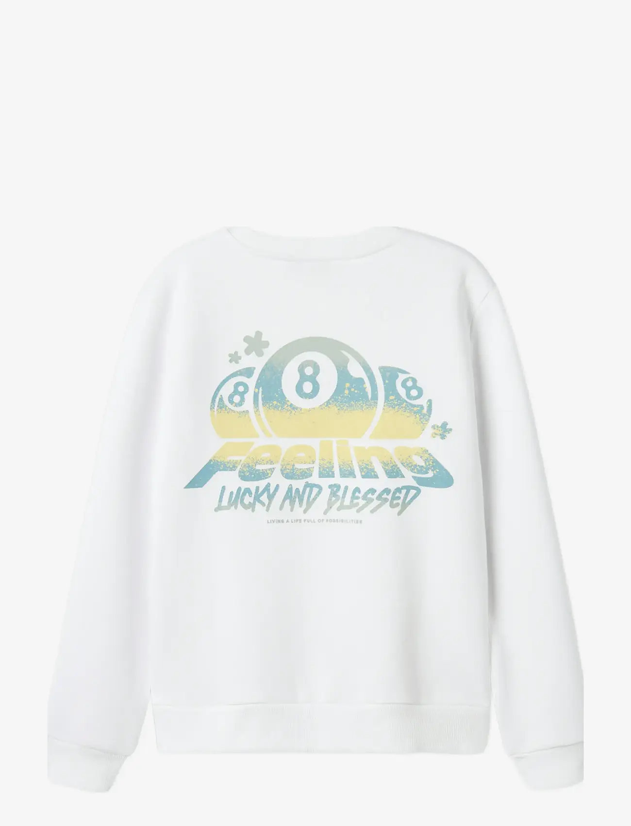 LMTD - NLMFEELIN LS O-NECK SWEAT - efterårstøj - bright white - 2
