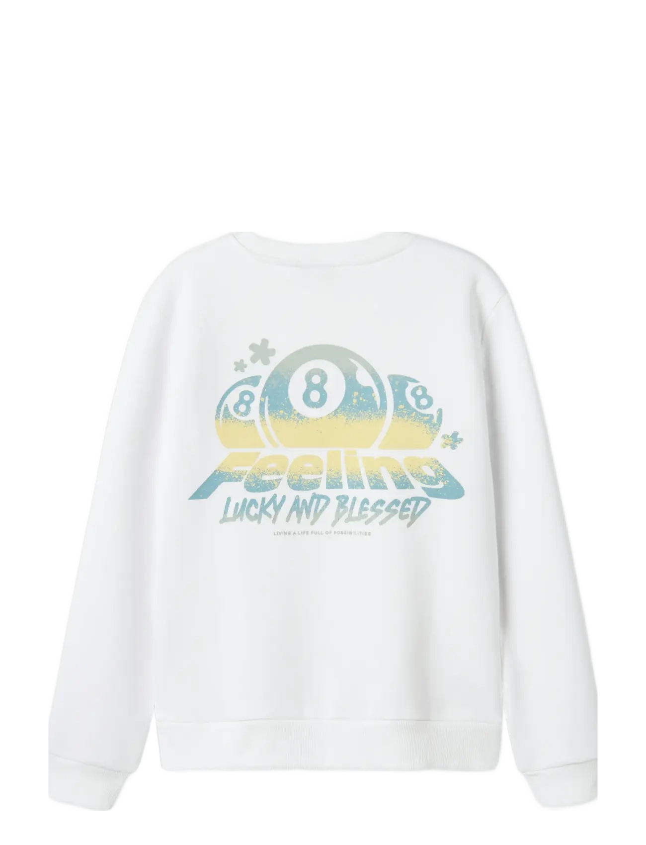 LMTD - NLMFEELIN LS O-NECK SWEAT - sweatshirts - bright white - 2