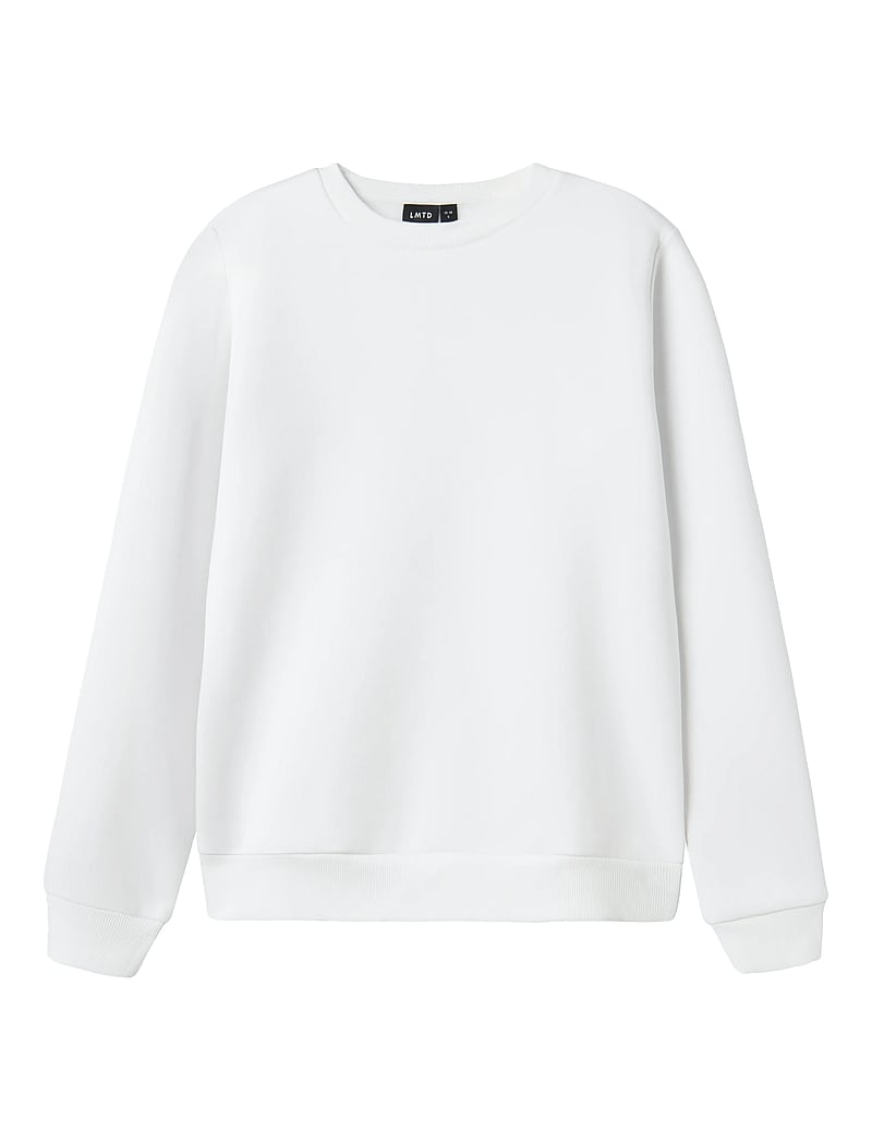 LMTD - NLMFEELIN LS O-NECK SWEAT - collegepaidat - bright white - 0