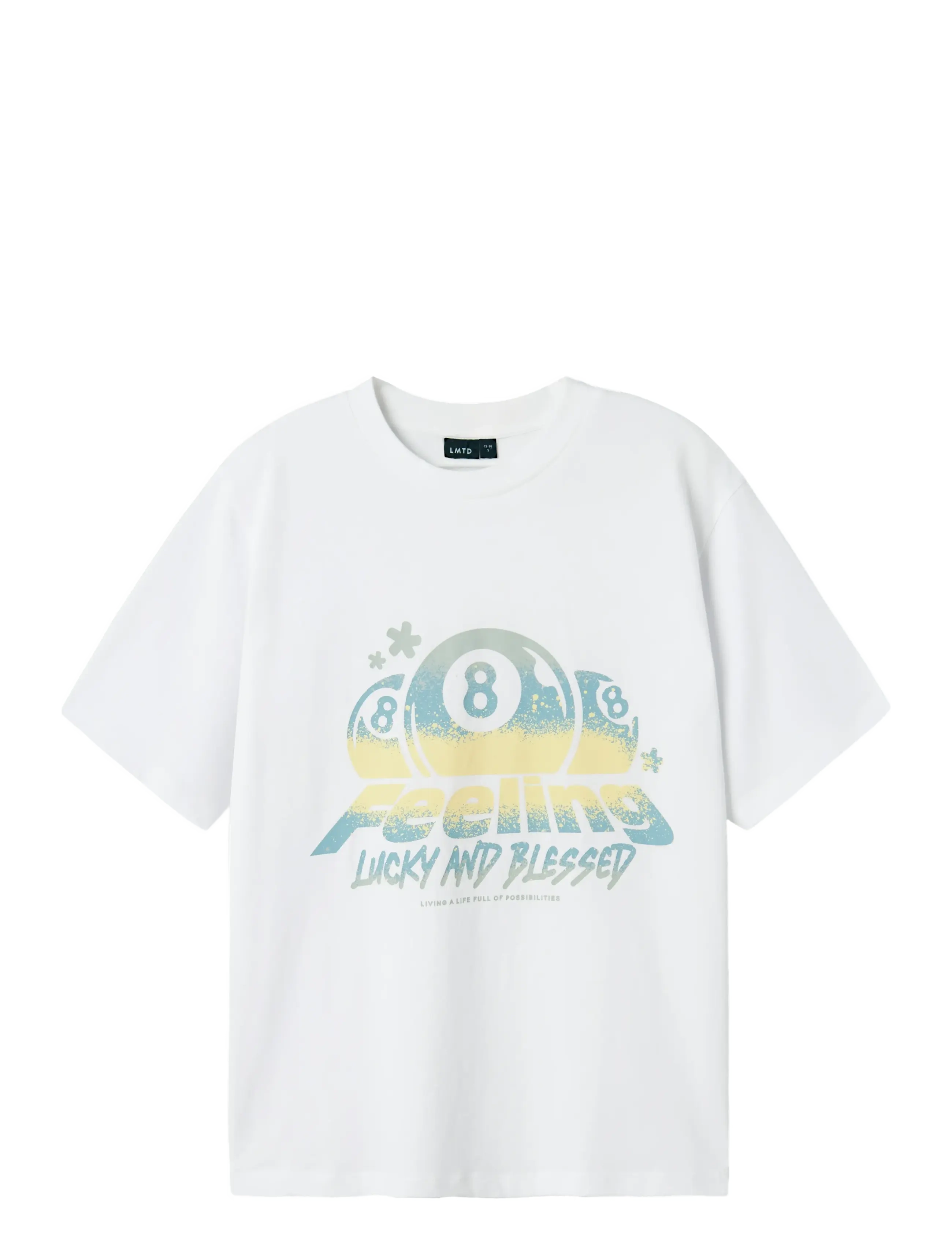 LMTD NLMFEELIN SS L TOP - T-shirts - BRIGHT WHITE / white