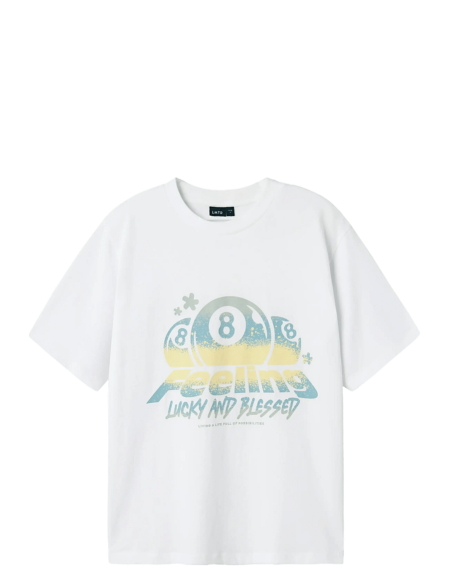 LMTD - NLMFEELIN SS L TOP - kurzärmelige - bright white - 1