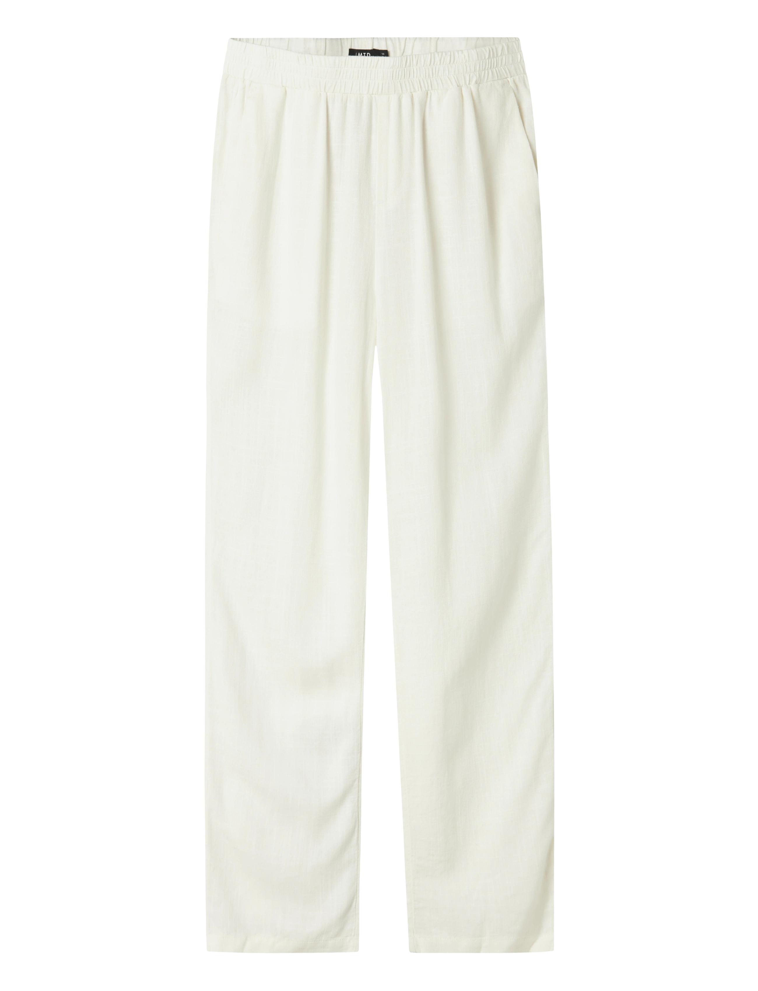 LMTD NLNFINEN REG PANT NOOS - Tøj - WHITE ALYSSUM / cream