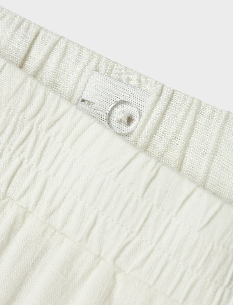 LMTD - NLNFINEN REG PANT NOOS - linane riietus - white alyssum - 3