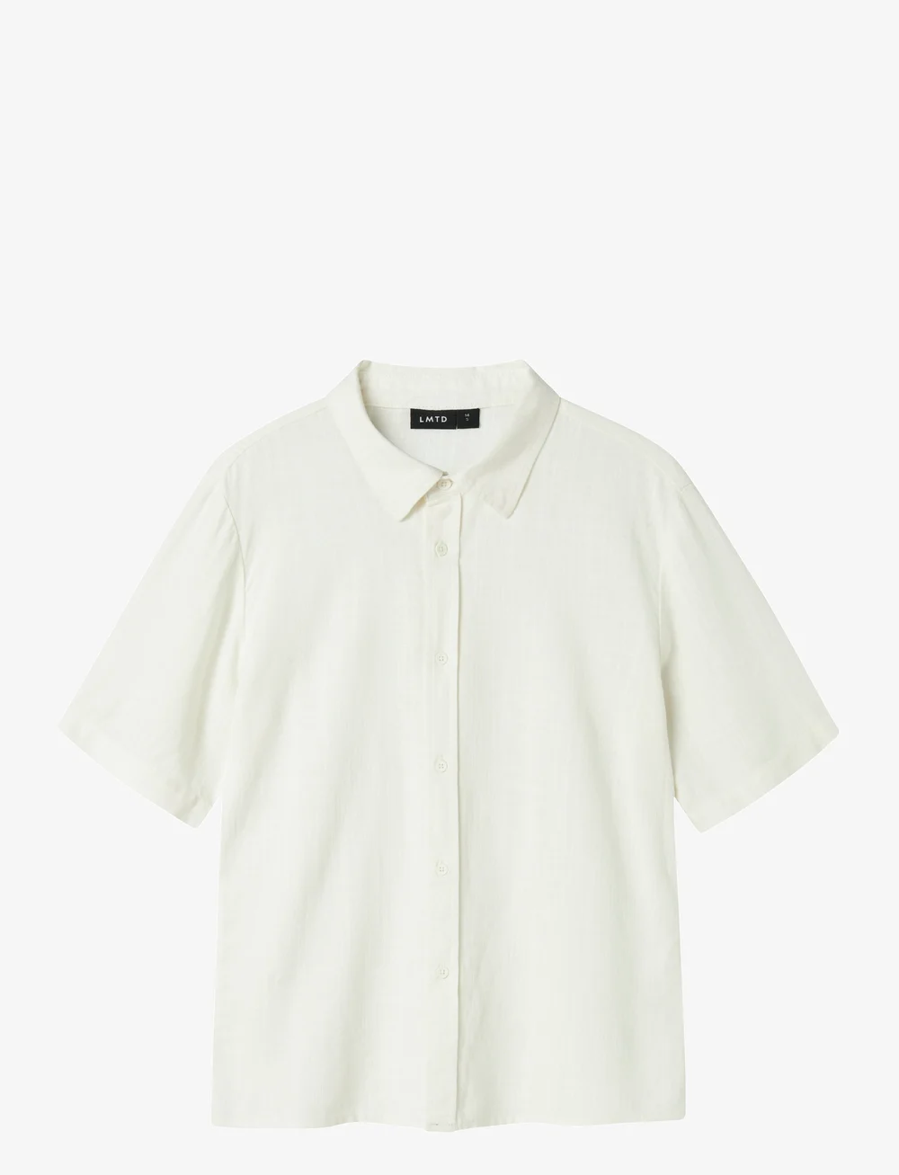 LMTD - NLNFINEN SS SHIRT - kortærmede skjorter - white alyssum - 0