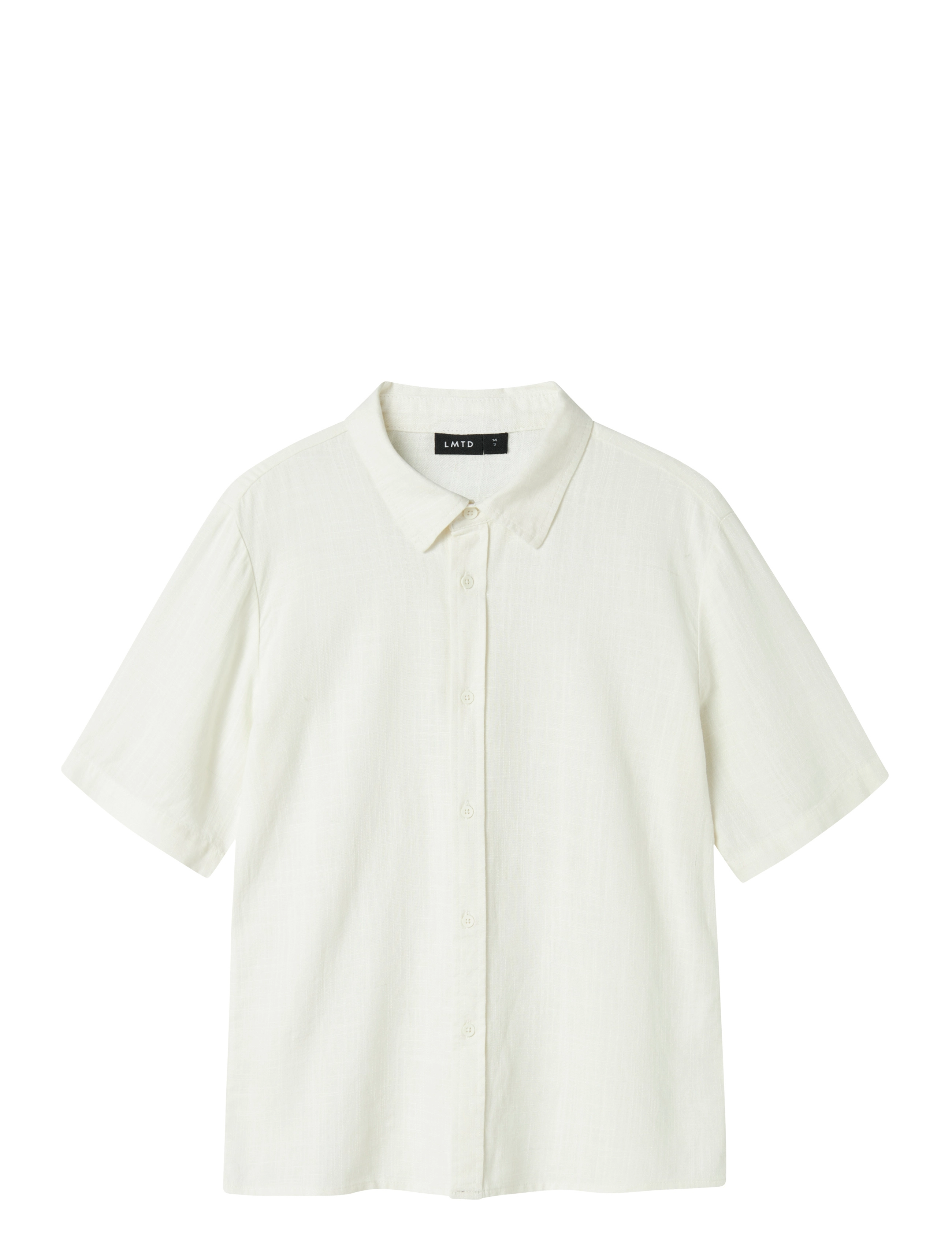 LMTD NLNFINEN SS SHIRT - Basplagg - WHITE ALYSSUM / white