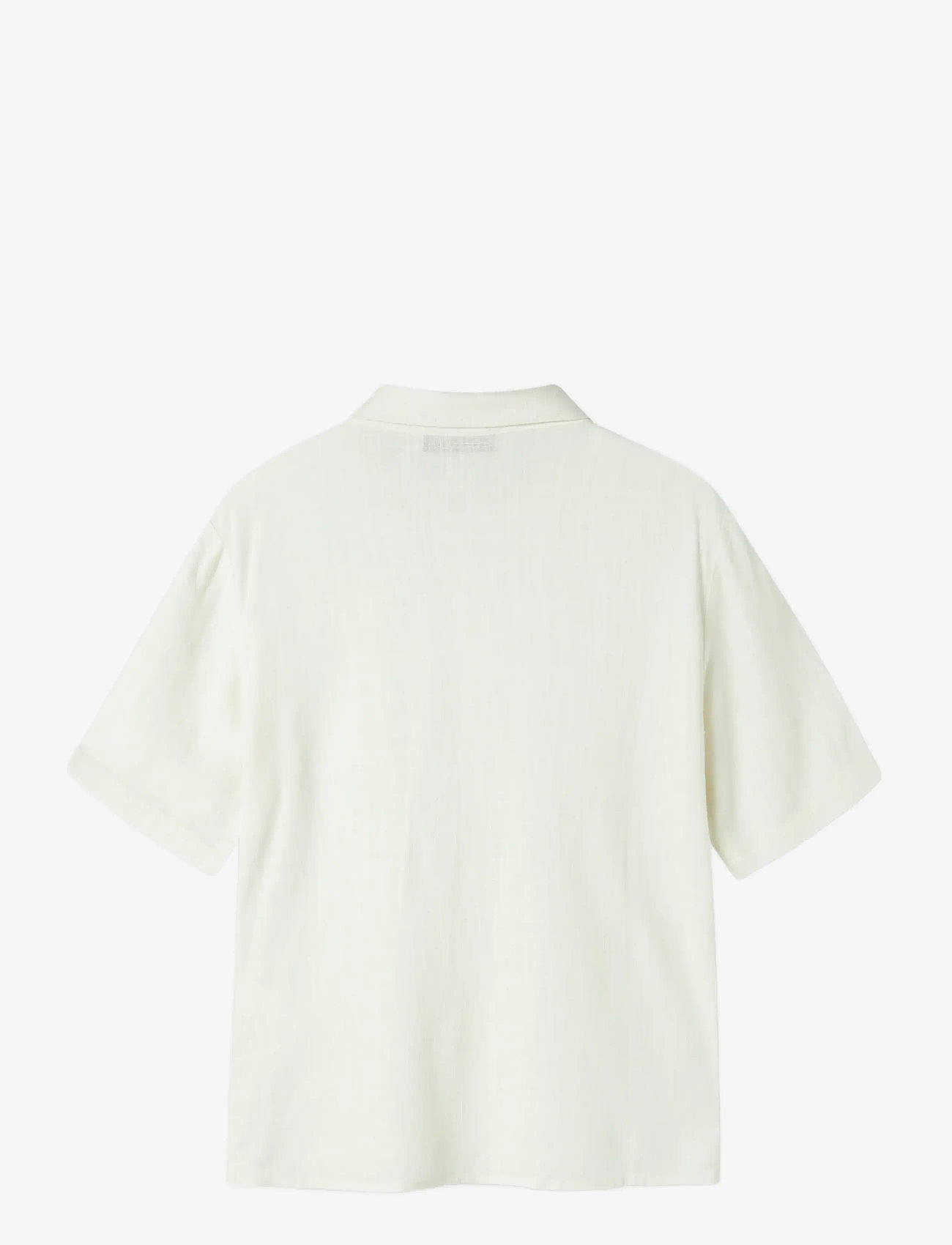 LMTD - NLNFINEN SS SHIRT - kortærmede skjorter - white alyssum - 1