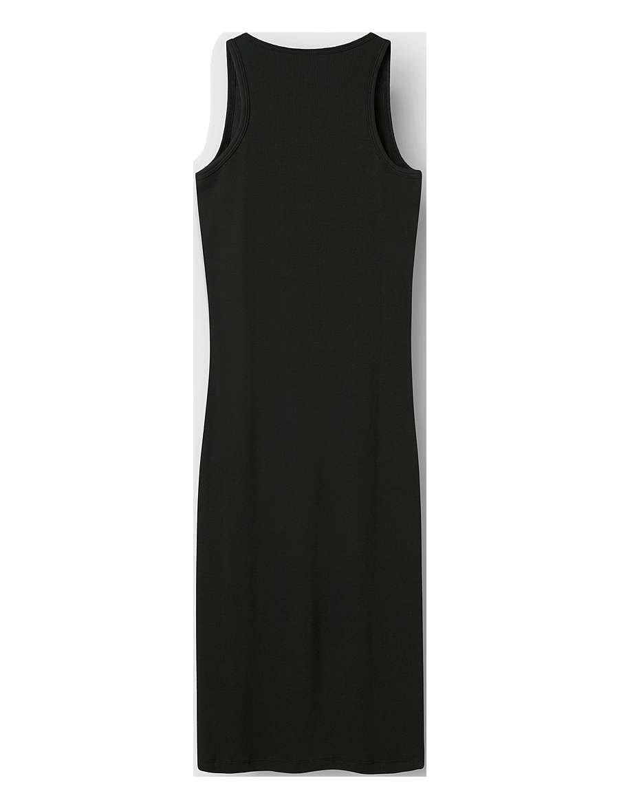 LMTD - NLFHINAJA SL LONG SOLID TANK DRESS - casual jurken zonder mouwen - pirate black - 2