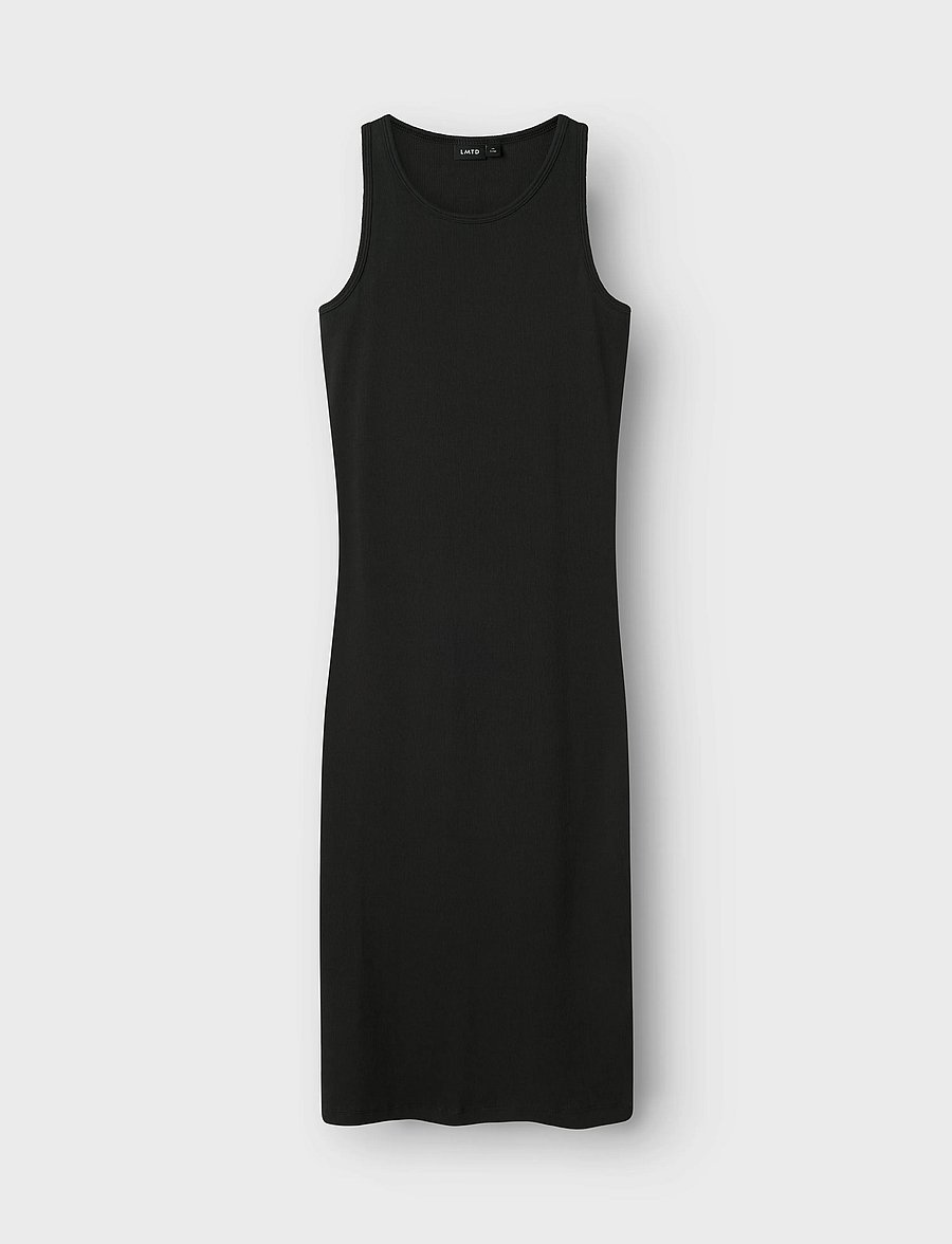 LMTD - NLFHINAJA SL LONG SOLID TANK DRESS - casual jurken zonder mouwen - pirate black - 3