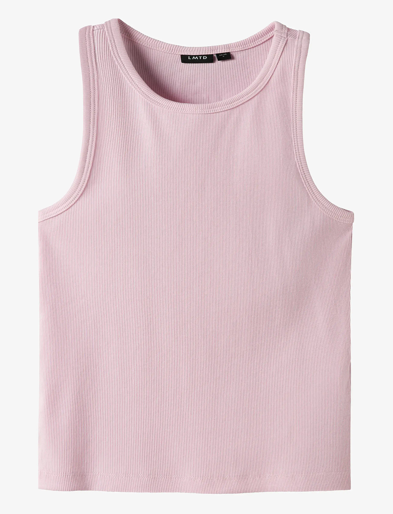 LMTD - NLFHINAJA CROP SOLID TANK TOP - tanktops - pink tulle - 0
