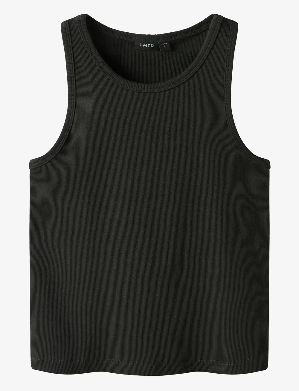LMTD - NLFHINAJA CROP SOLID TANK TOP - Ærmeløs undertrøje - pirate black - 0