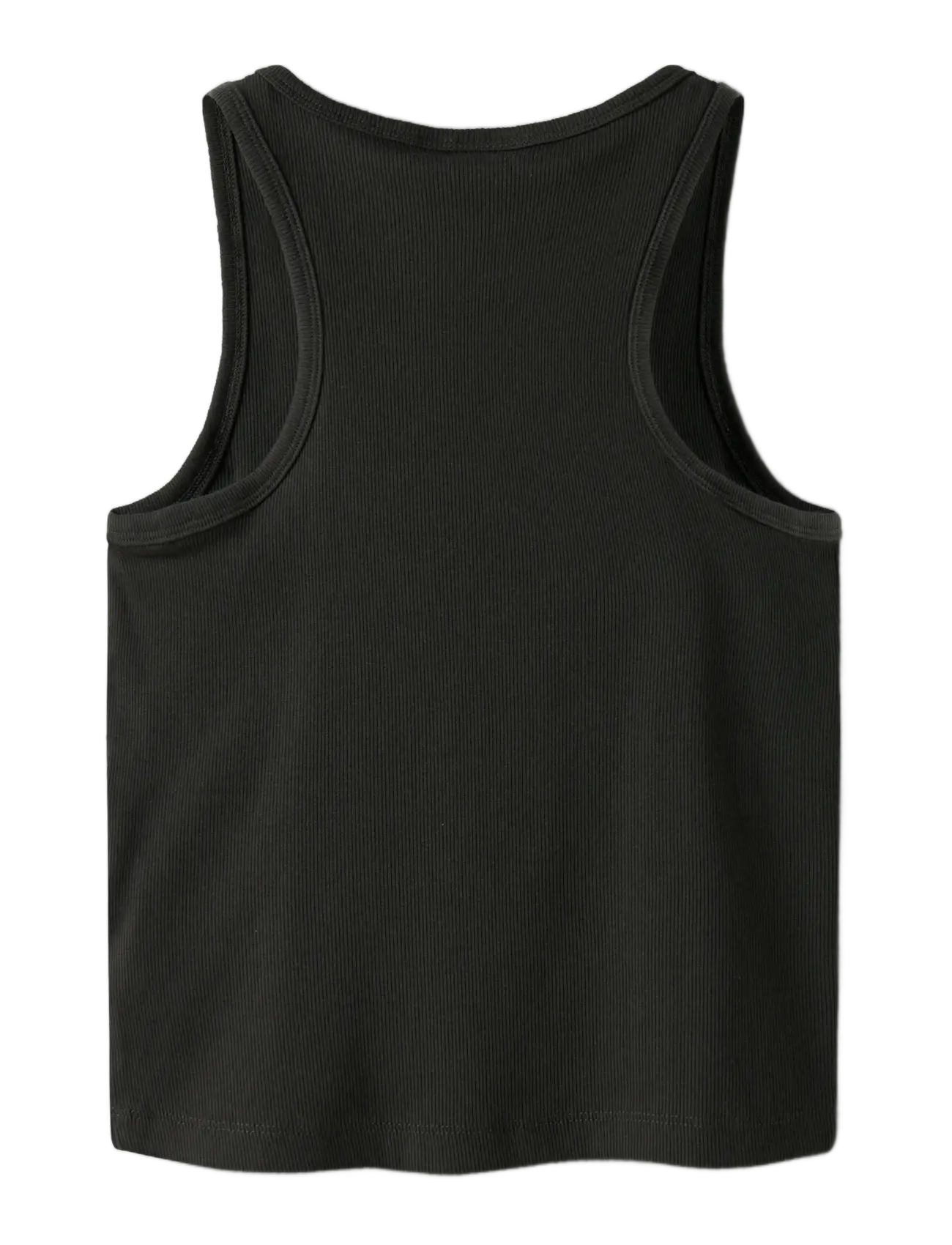 LMTD - NLFHINAJA CROP SOLID TANK TOP - pirate black - 1