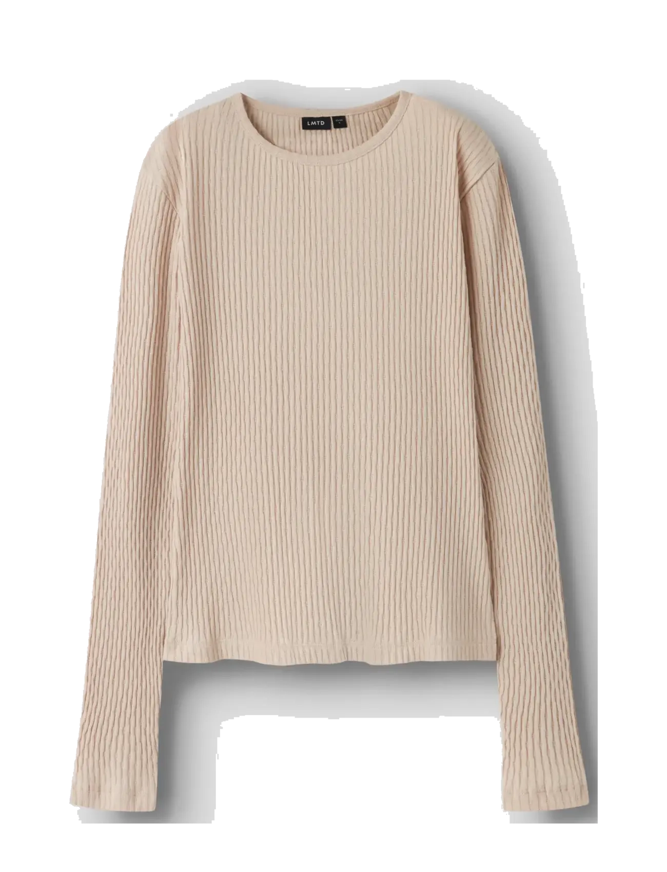 LMTD - NLFNINUSA LS O-NECK S TOP - marškinėliai ilgomis rankovėmis - oatmeal - 2