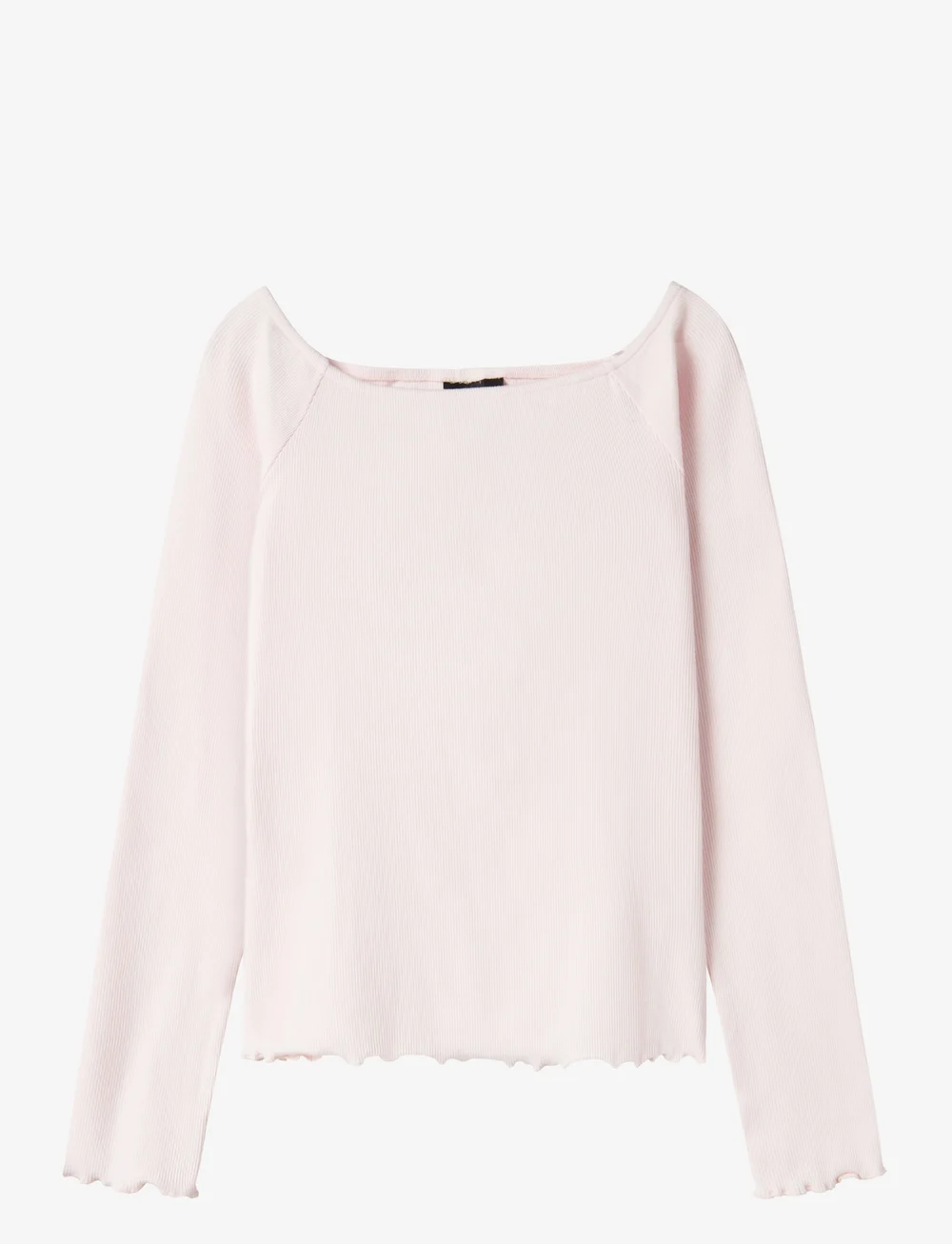 LMTD - NLFRILLE LS SOLID BOATNECK TOP - long-sleeved t-shirts - pink marshmallow - 0