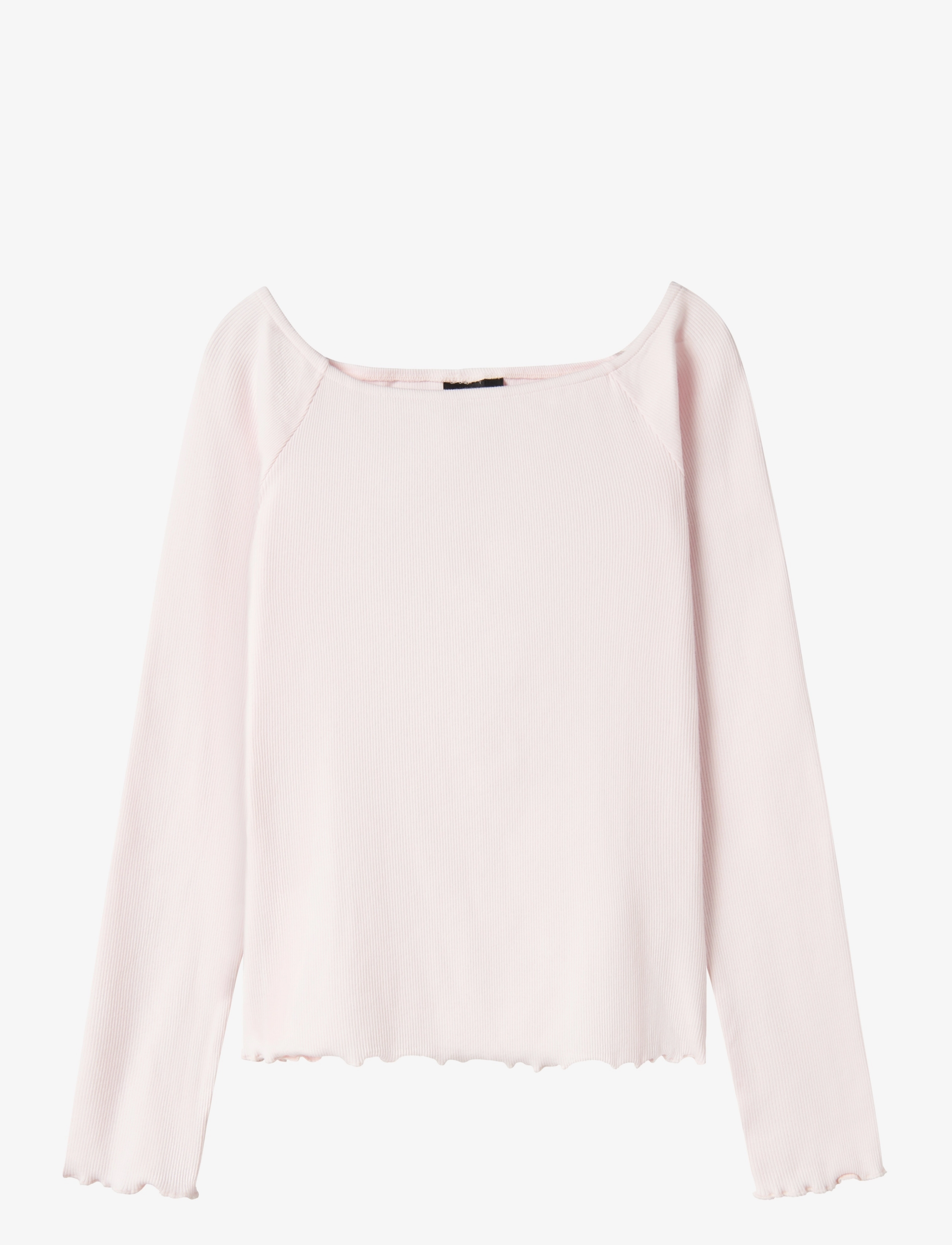 LMTD NLFRILLE LS SOLID BOATNECK TOP - Overdele - PINK MARSHMALLOW / pink/rose