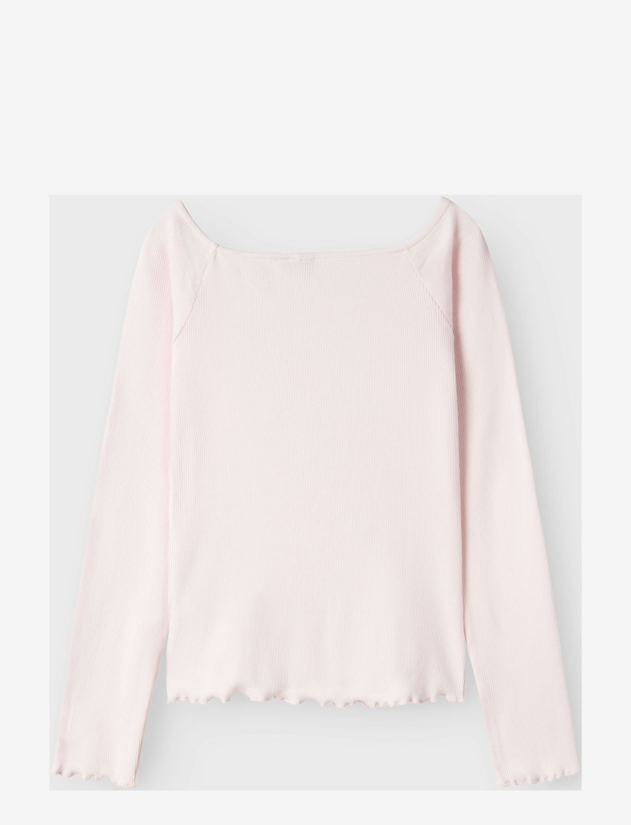 LMTD - NLFRILLE LS SOLID BOATNECK TOP - langärmelig - pink marshmallow - 1