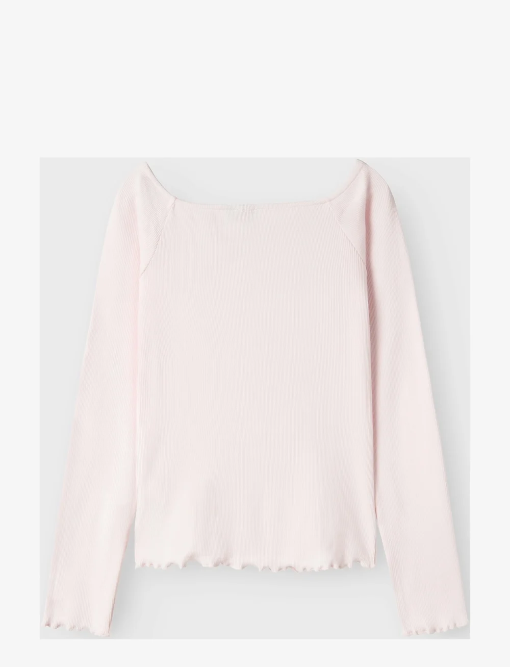 LMTD - NLFRILLE LS SOLID BOATNECK TOP - long-sleeved t-shirts - pink marshmallow - 1