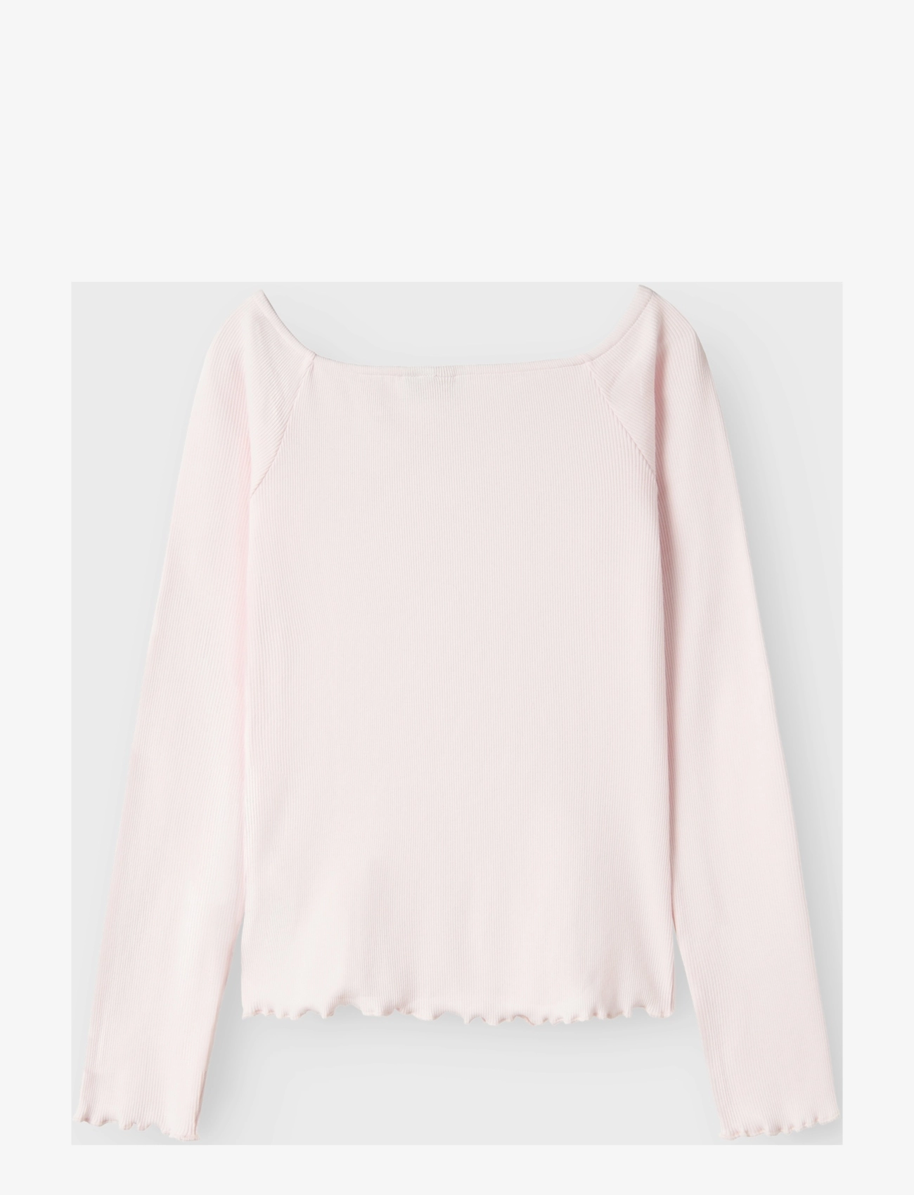 LMTD - NLFRILLE LS SOLID BOATNECK TOP - langärmelige - pink marshmallow - 1