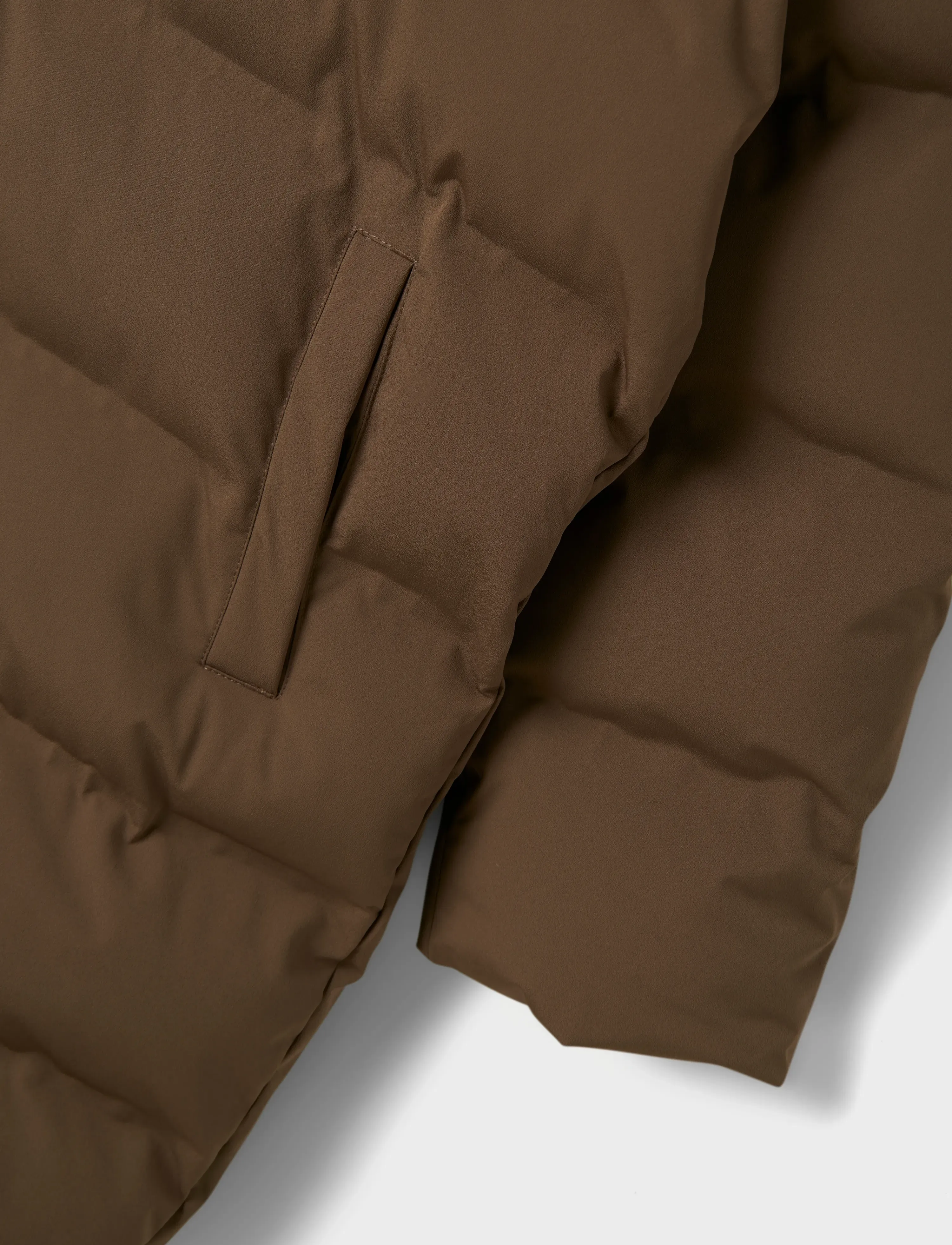 LMTD - NLFMOROP LONG PUFFER JACKET - overtøj - chocolate chip - 3