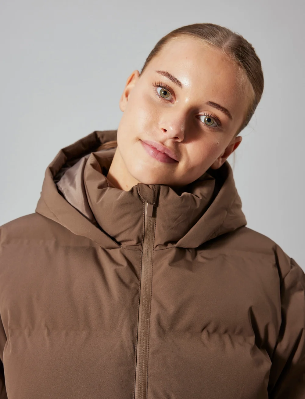 LMTD - NLFMOROP LONG PUFFER JACKET - vinterjackor - chocolate chip - 5