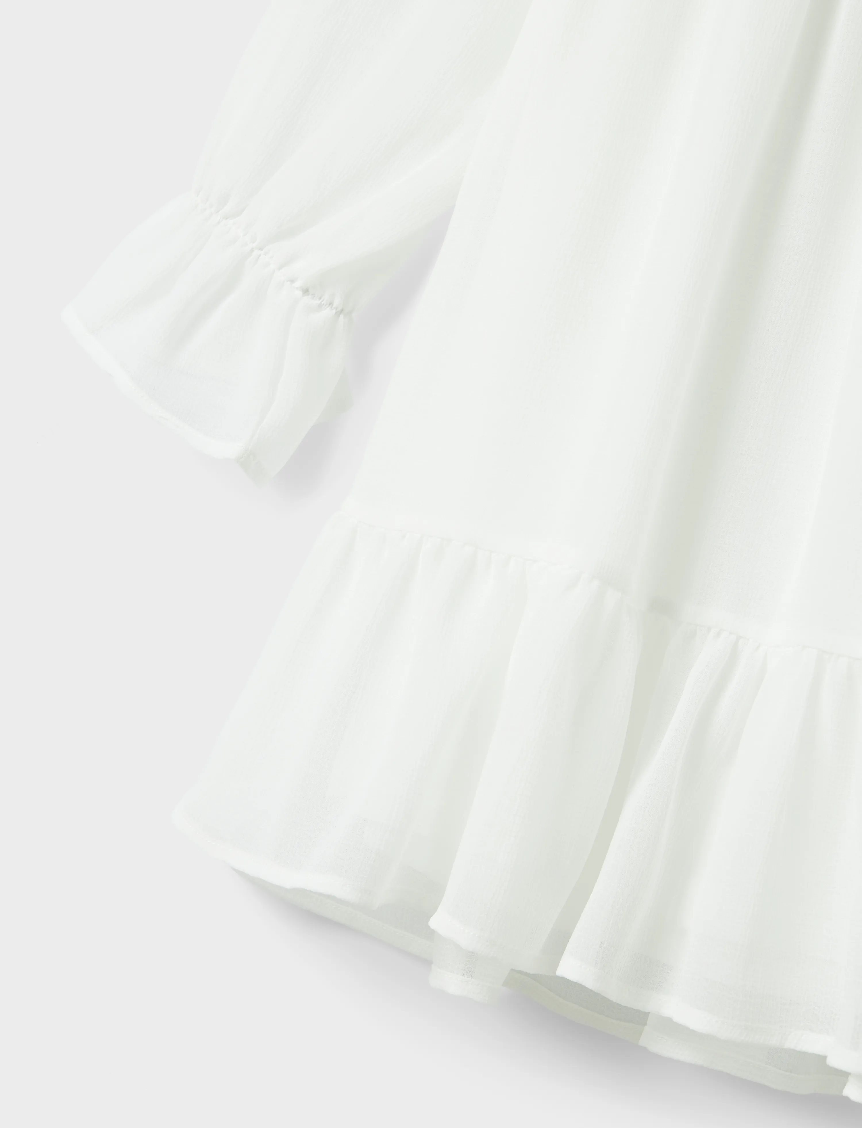 LMTD - NLFHEAVE LS SHORT DRESS - laisvalaikio suknelės ilgomis rankovėmis - bright white - 2
