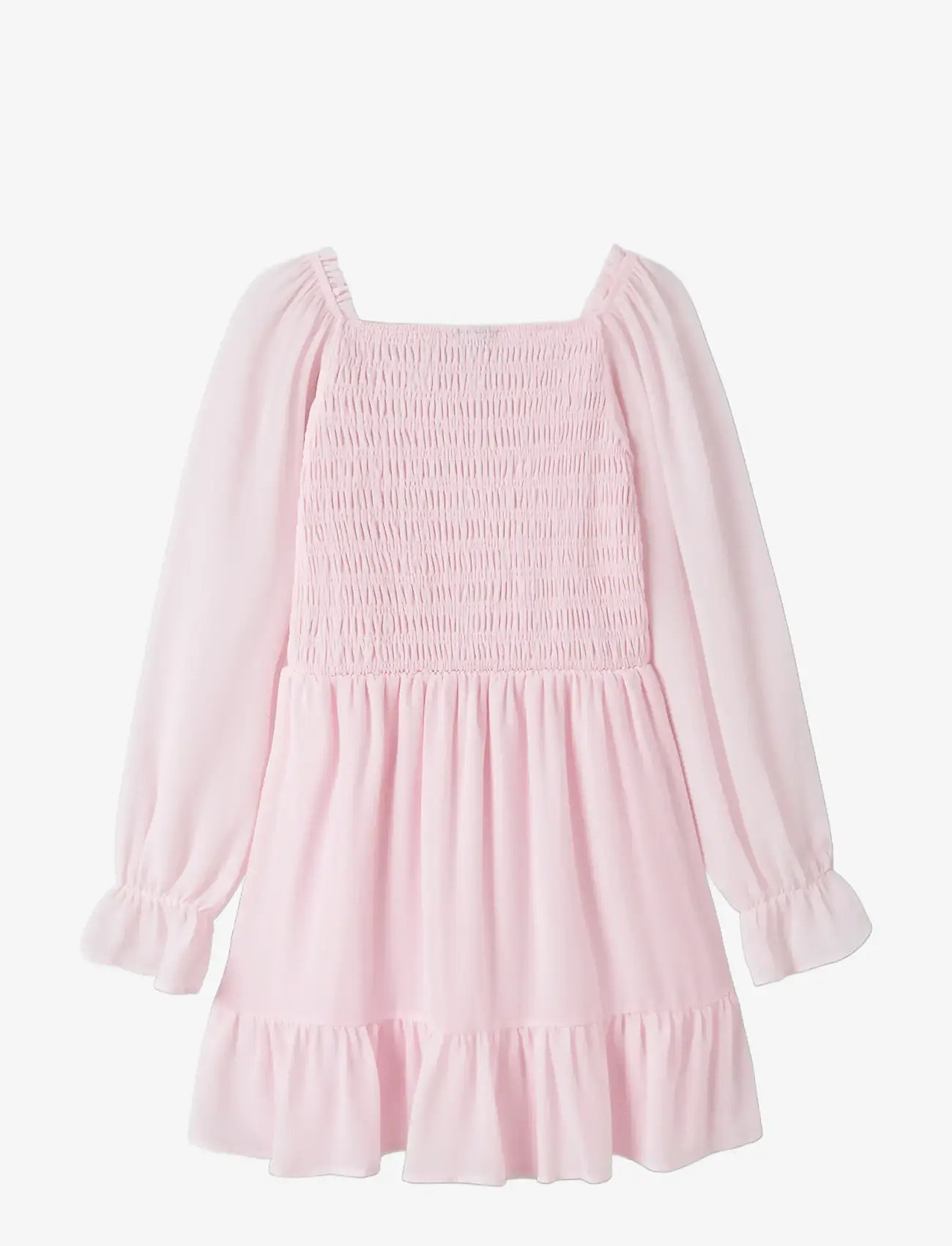LMTD - NLFHEAVE LS SHORT DRESS - langärmelige freizeitkleider - pink marshmallow - 1