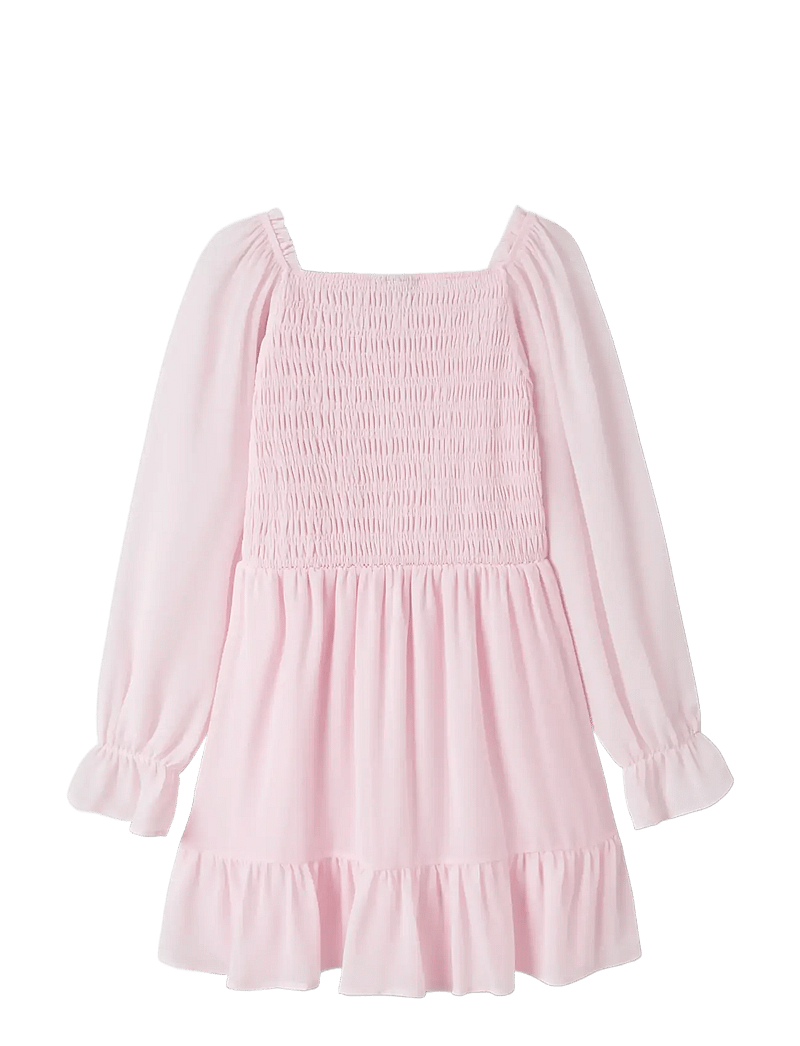 LMTD - NLFHEAVE LS SHORT DRESS - langärmelige freizeitkleider - pink marshmallow - 1
